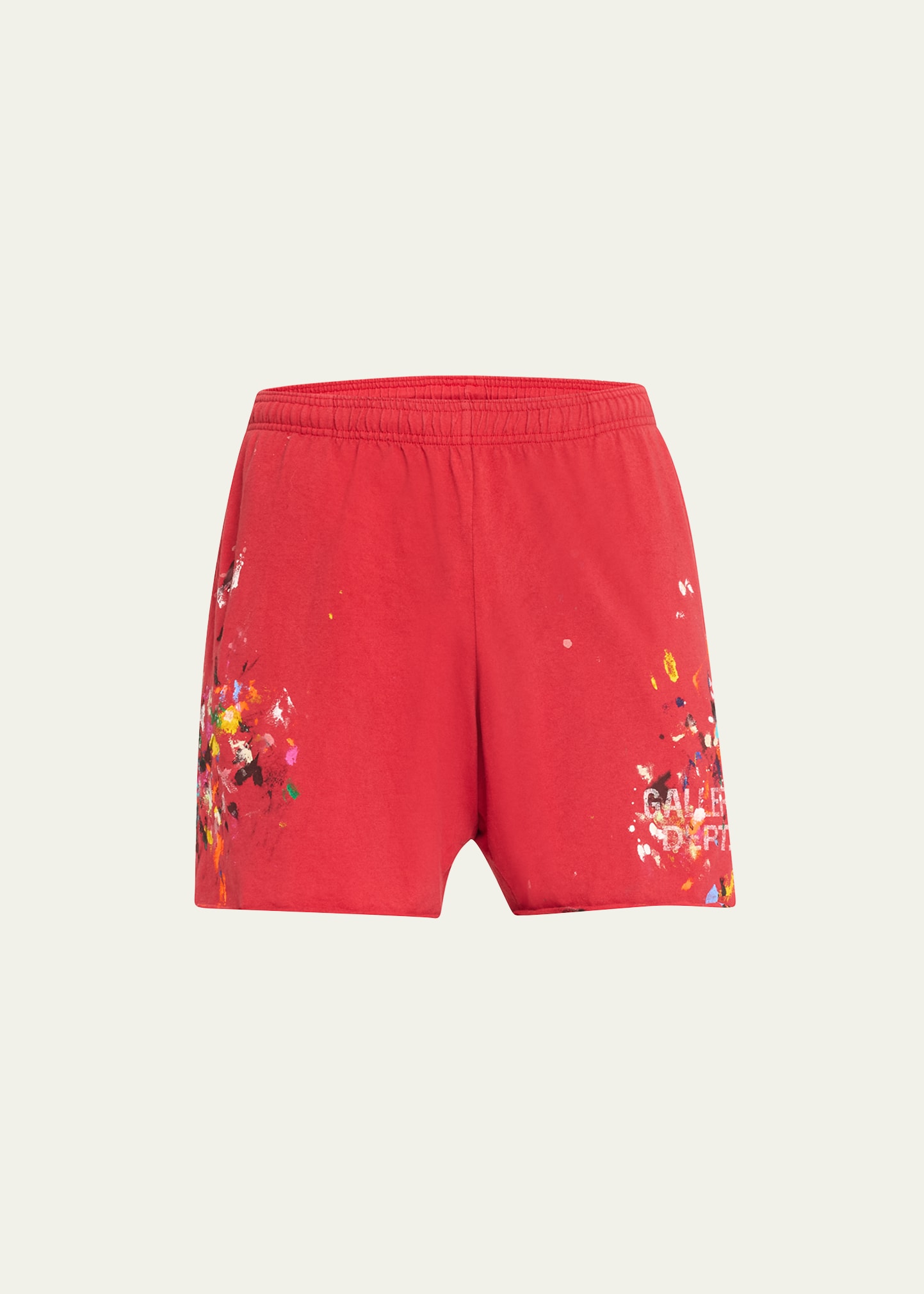 Gallery Department Men's Insomnia Painted Jersey Shorts In Red