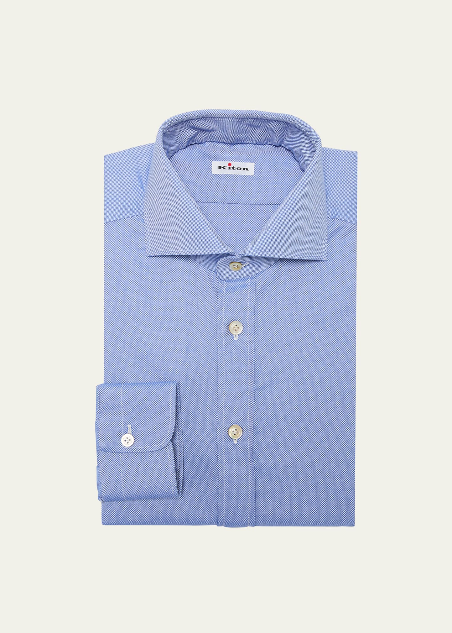 Men's Solid Cotton Dress Shirt