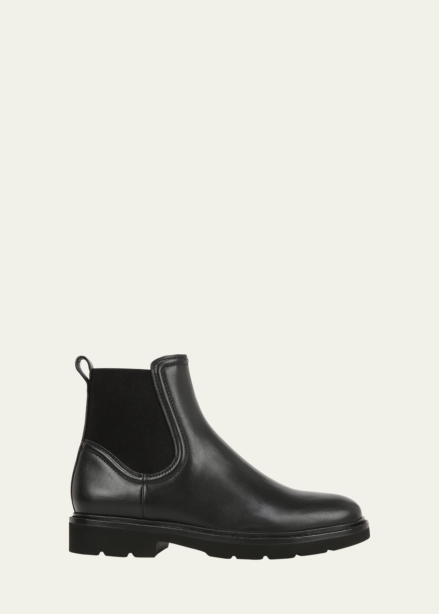 VINCE RUE LEATHER CHELSEA ANKLE BOOTS