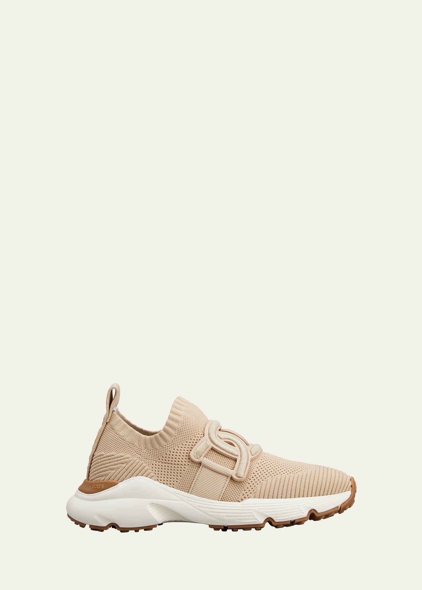 Tod's Kate Knit Jogger Sneakers In Light