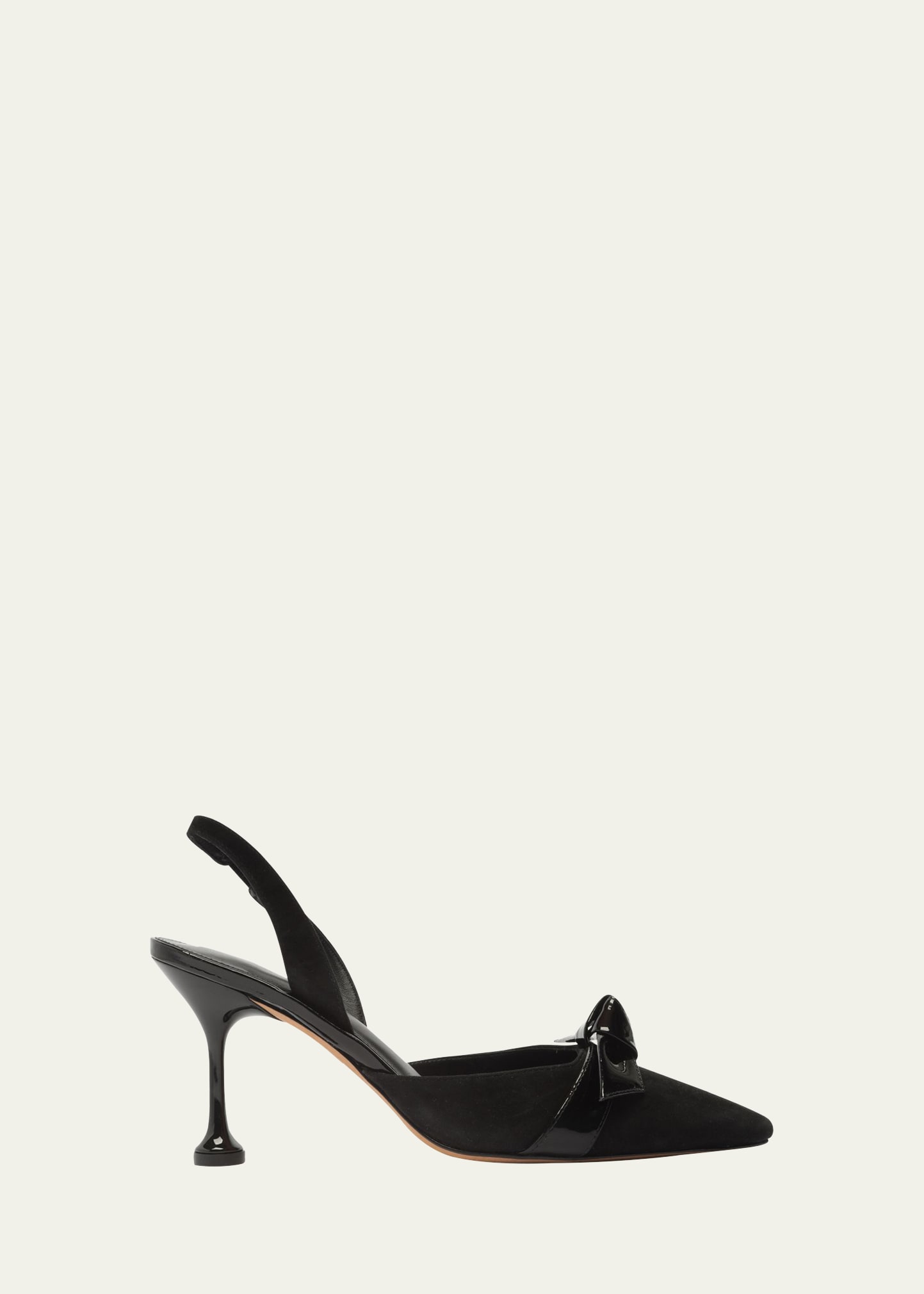 Alexandre Birman 85mm Clarita Suede Slingback Pumps In Black