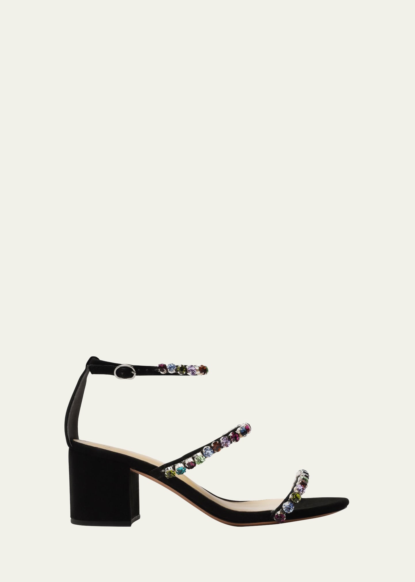 Alexa Multicolored Jewel Ankle-Strap Sandals