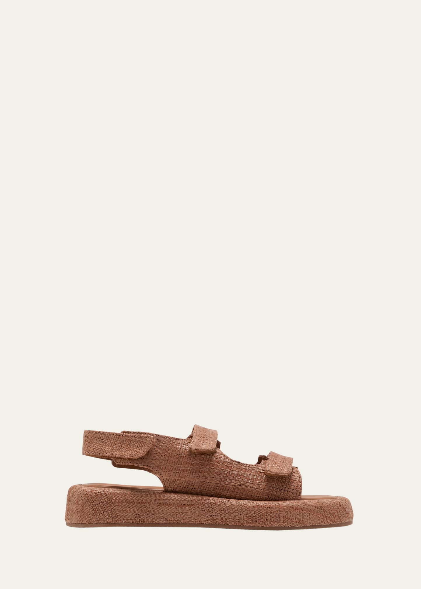 Loeffler Randall Blaise Dual-grip Flatform Sandals In Brown