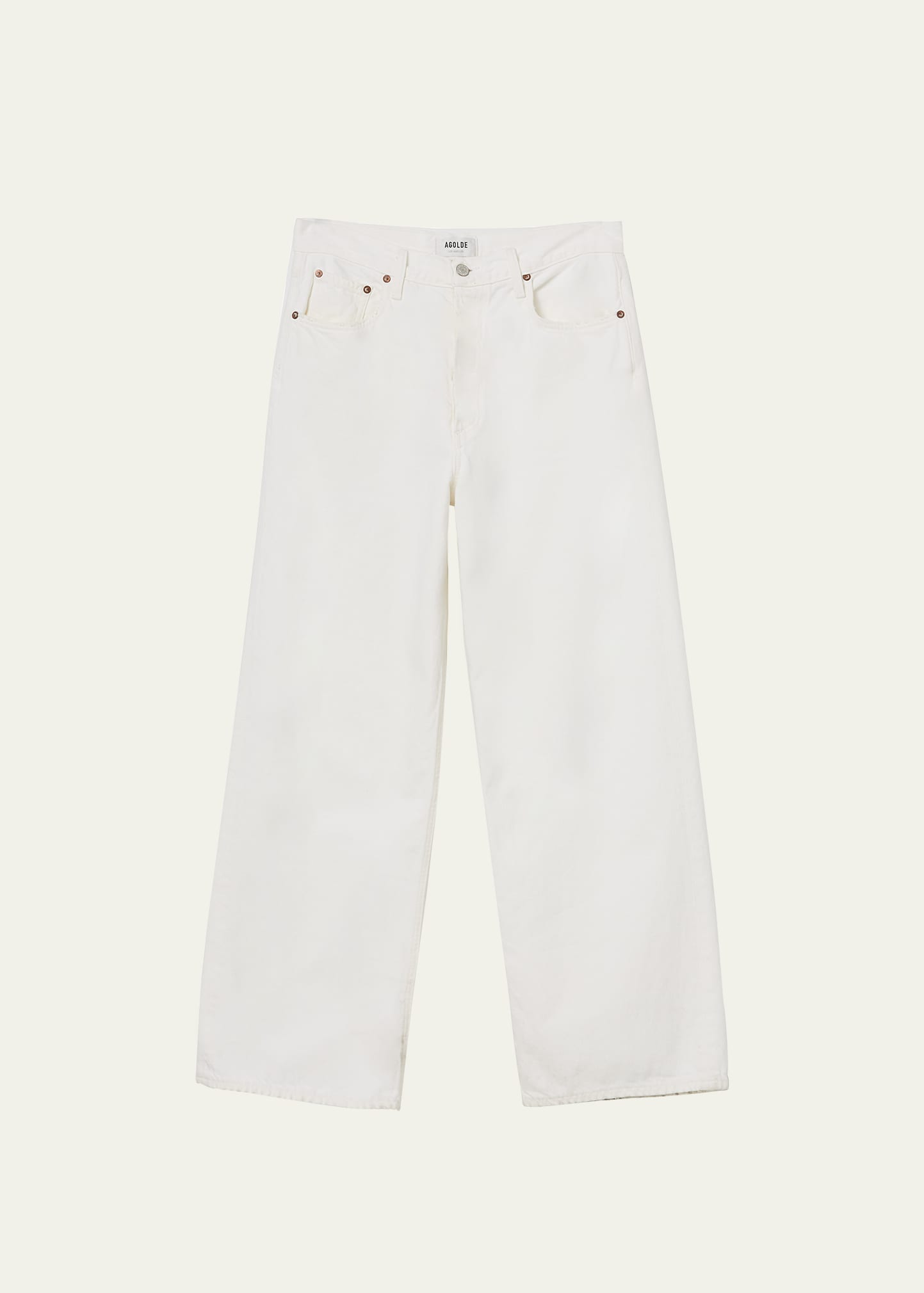 Agolde Parker Low Slung Vintage Straight In Milkshake Whit