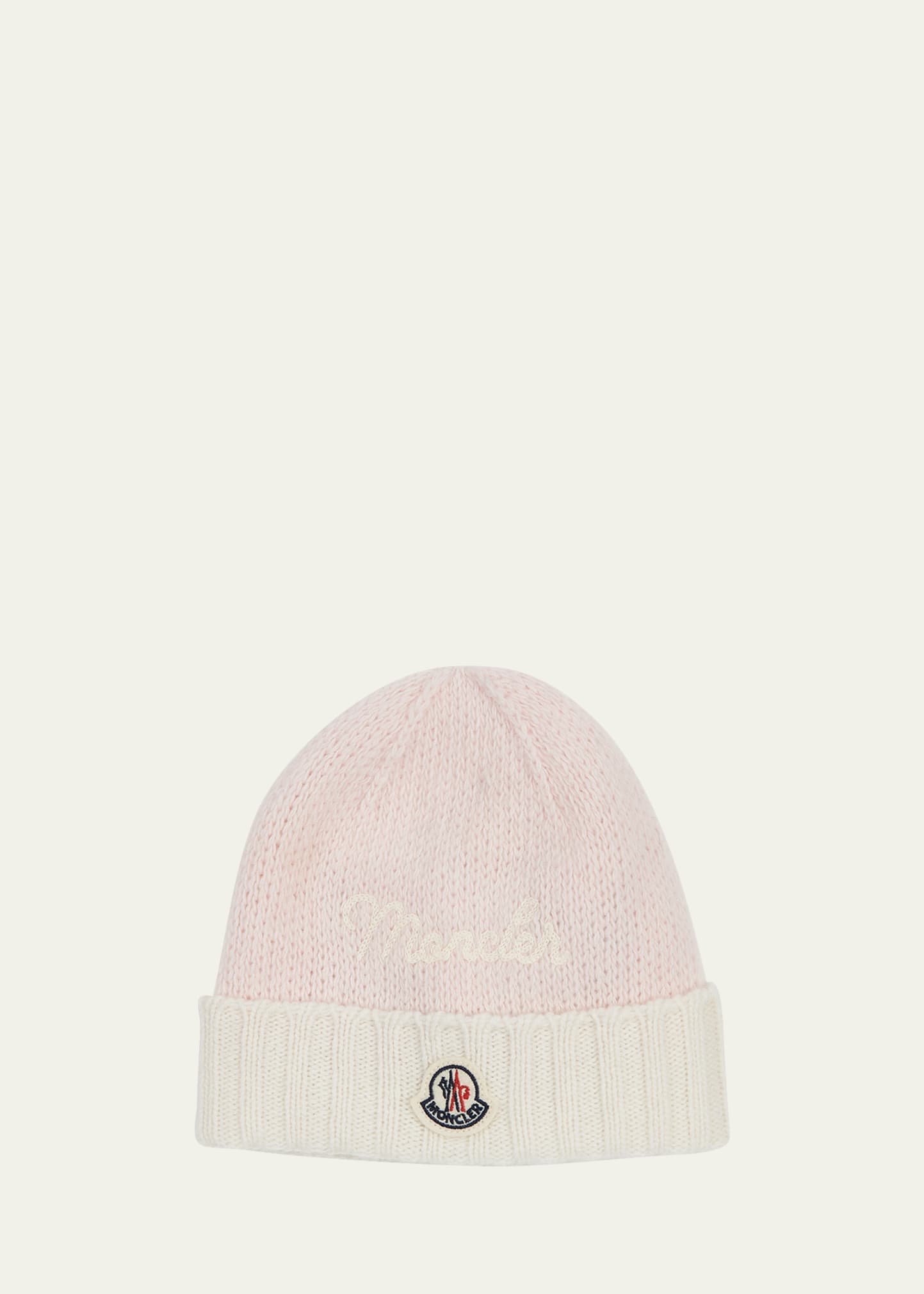 Girl's Logo-Print Knit Wool Hat, Size XXXS-XS