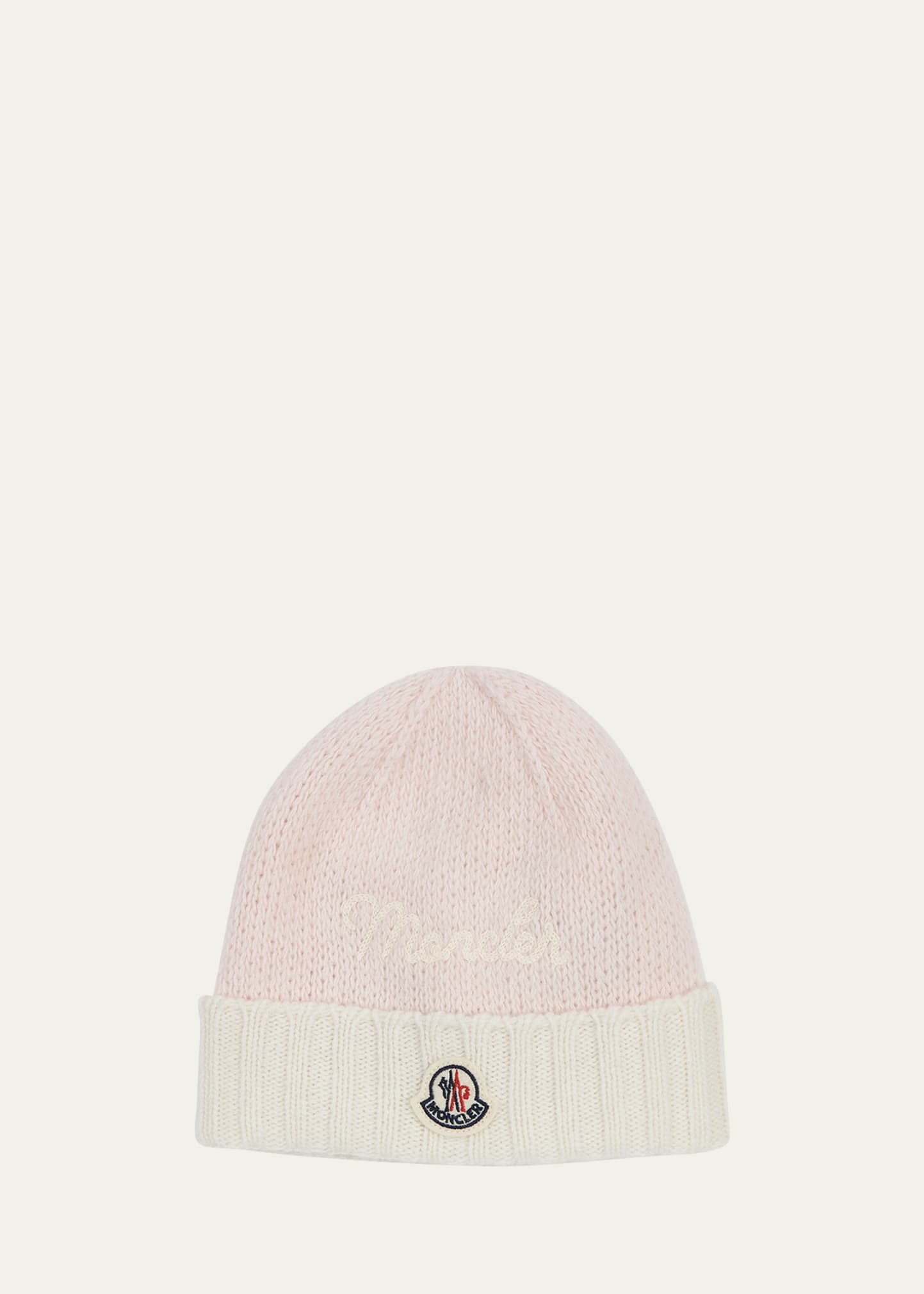 Girl's Logo-Print Knit Wool Hat, Size XXXS-XS