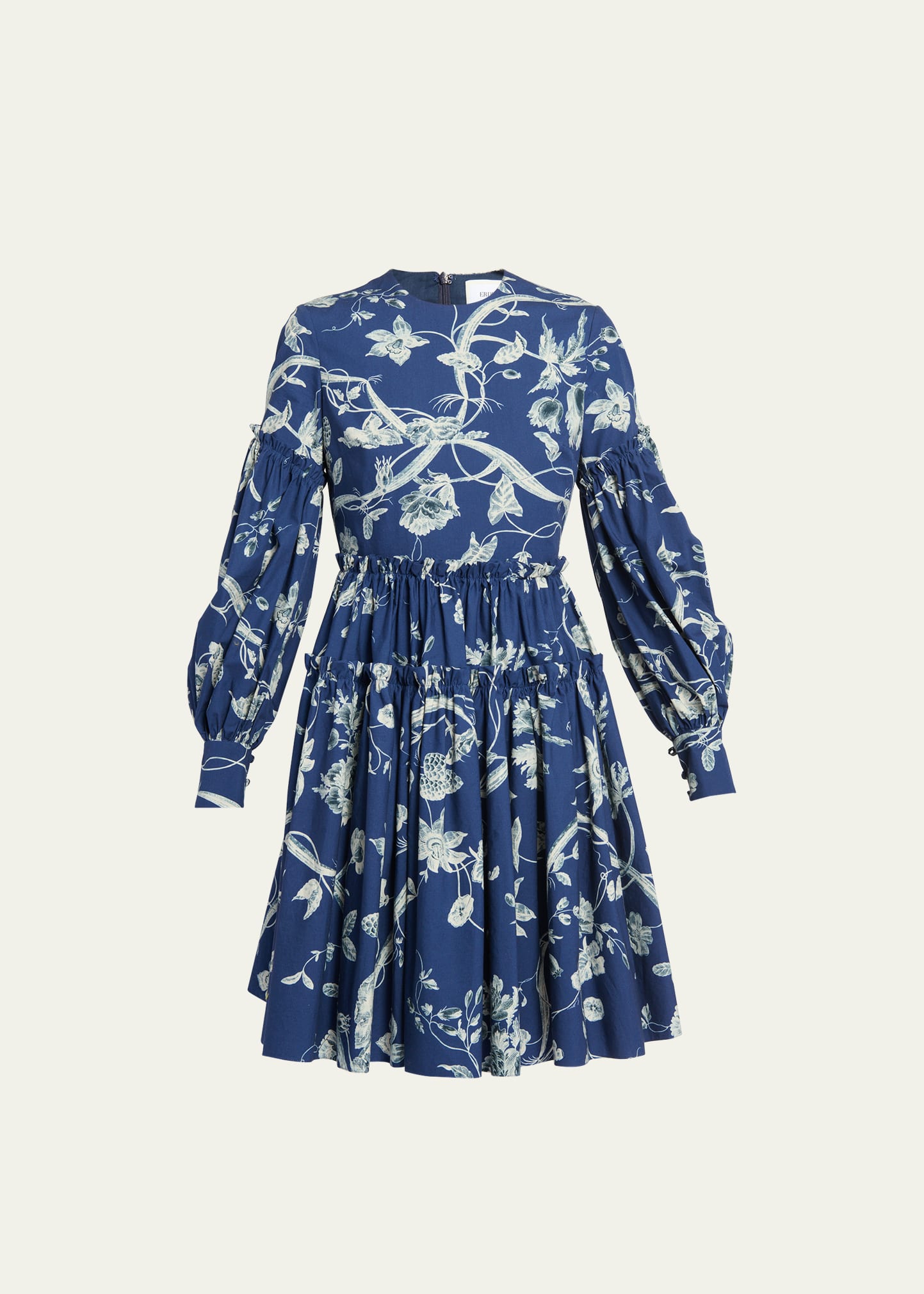 Erdem Floral-print Twill Dress In Ophelia Vine Indi