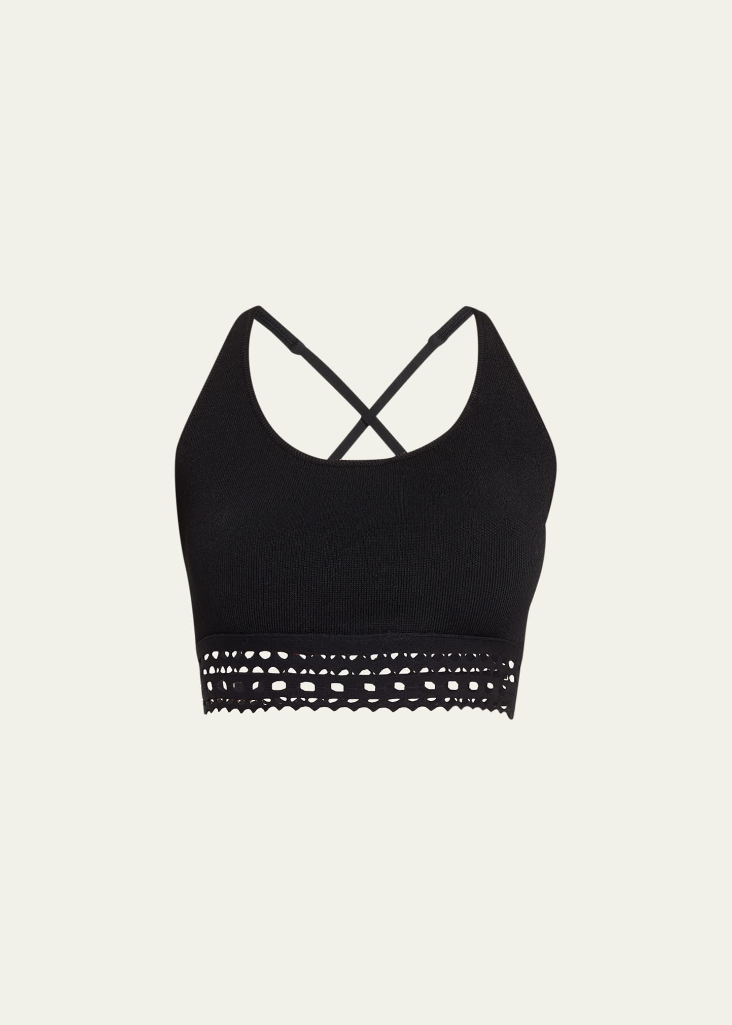 Alaïa Vienne Bralette In Noir Alaia