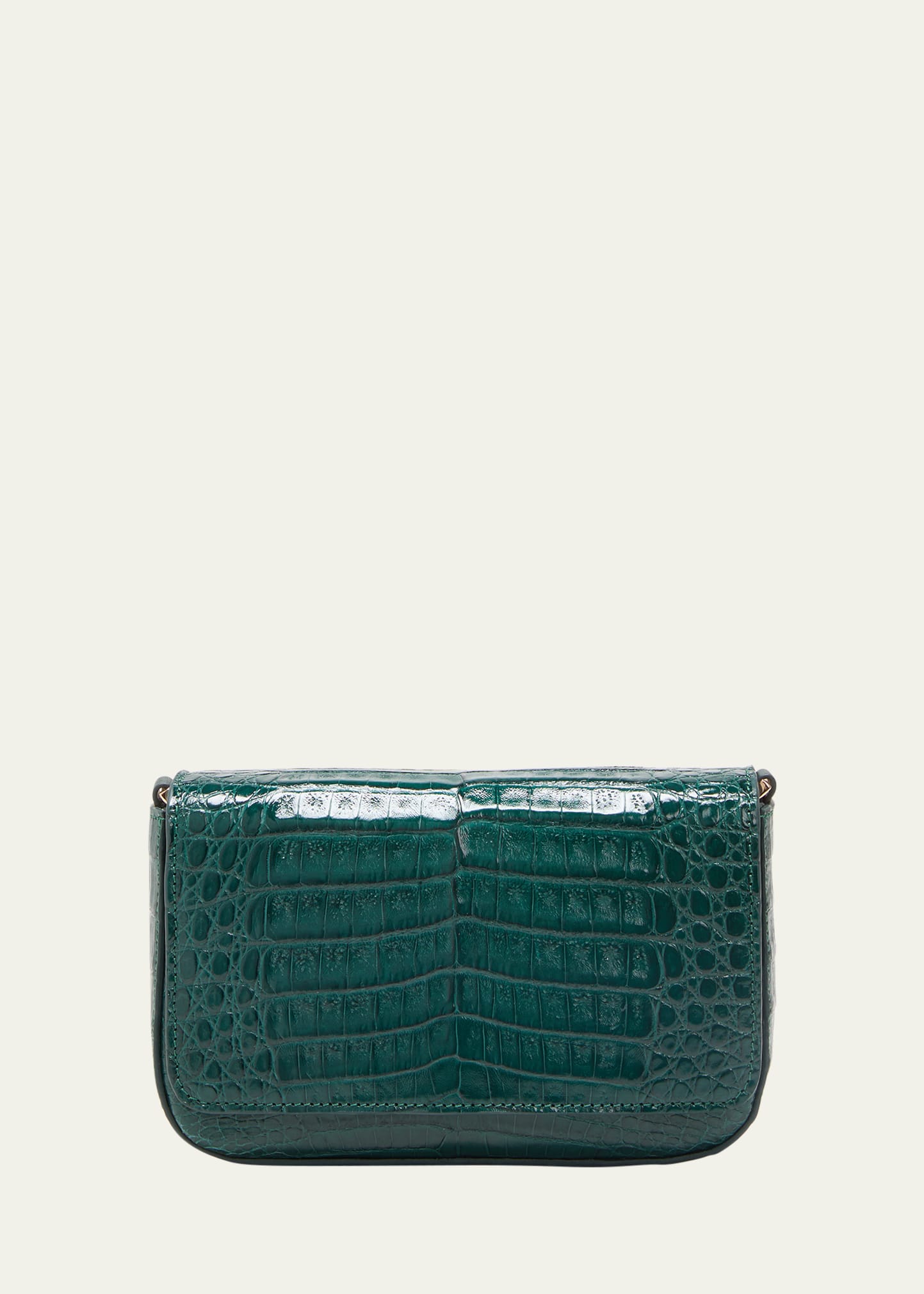 Violeta Shiny Crocodile Crossbody Bag