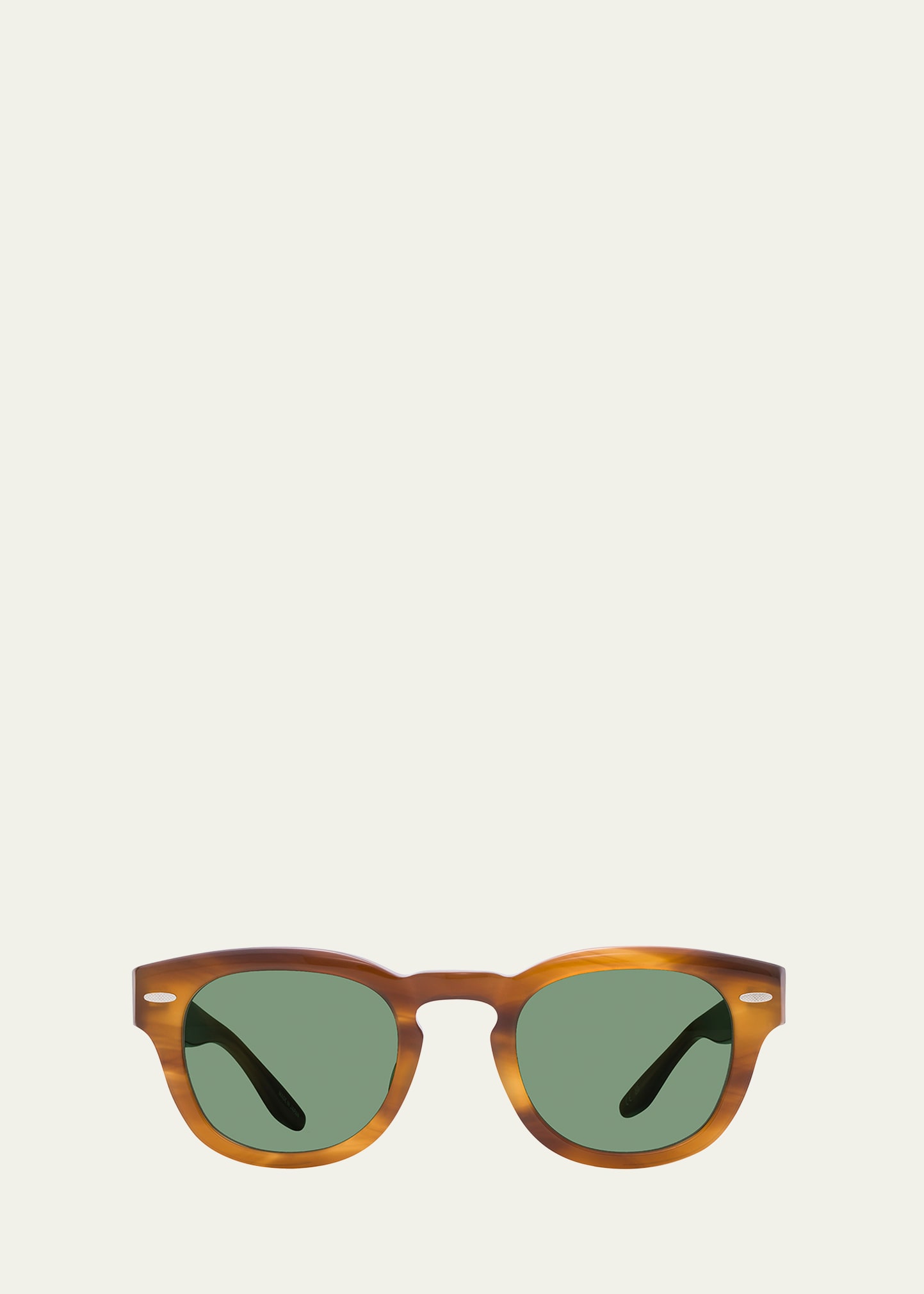 Barton Perreira Men's Demarco Acetate Square Sunglasses In Tortoise/silver/b