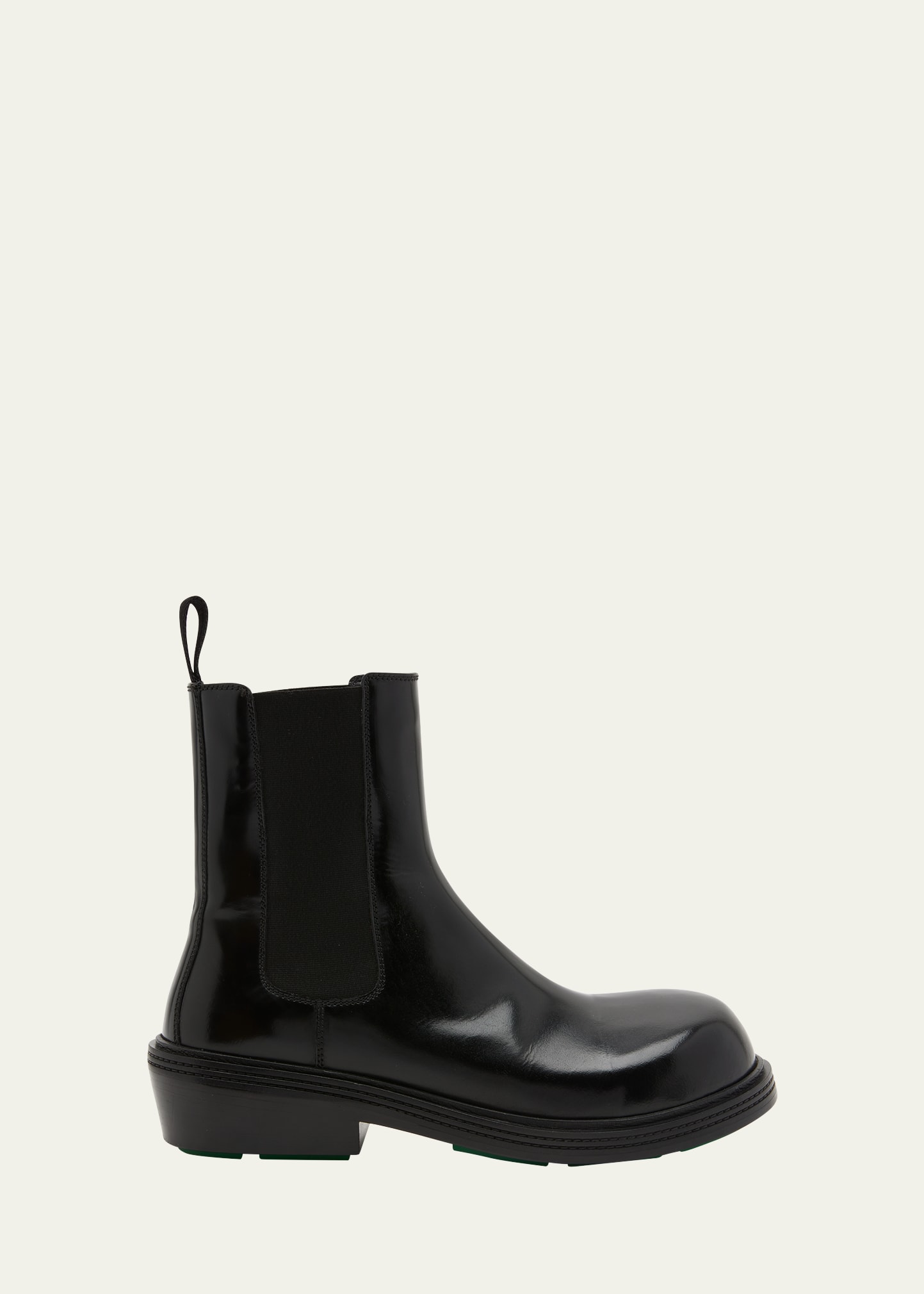 Bottega Veneta Men's Leather Chelsea Boots In Black