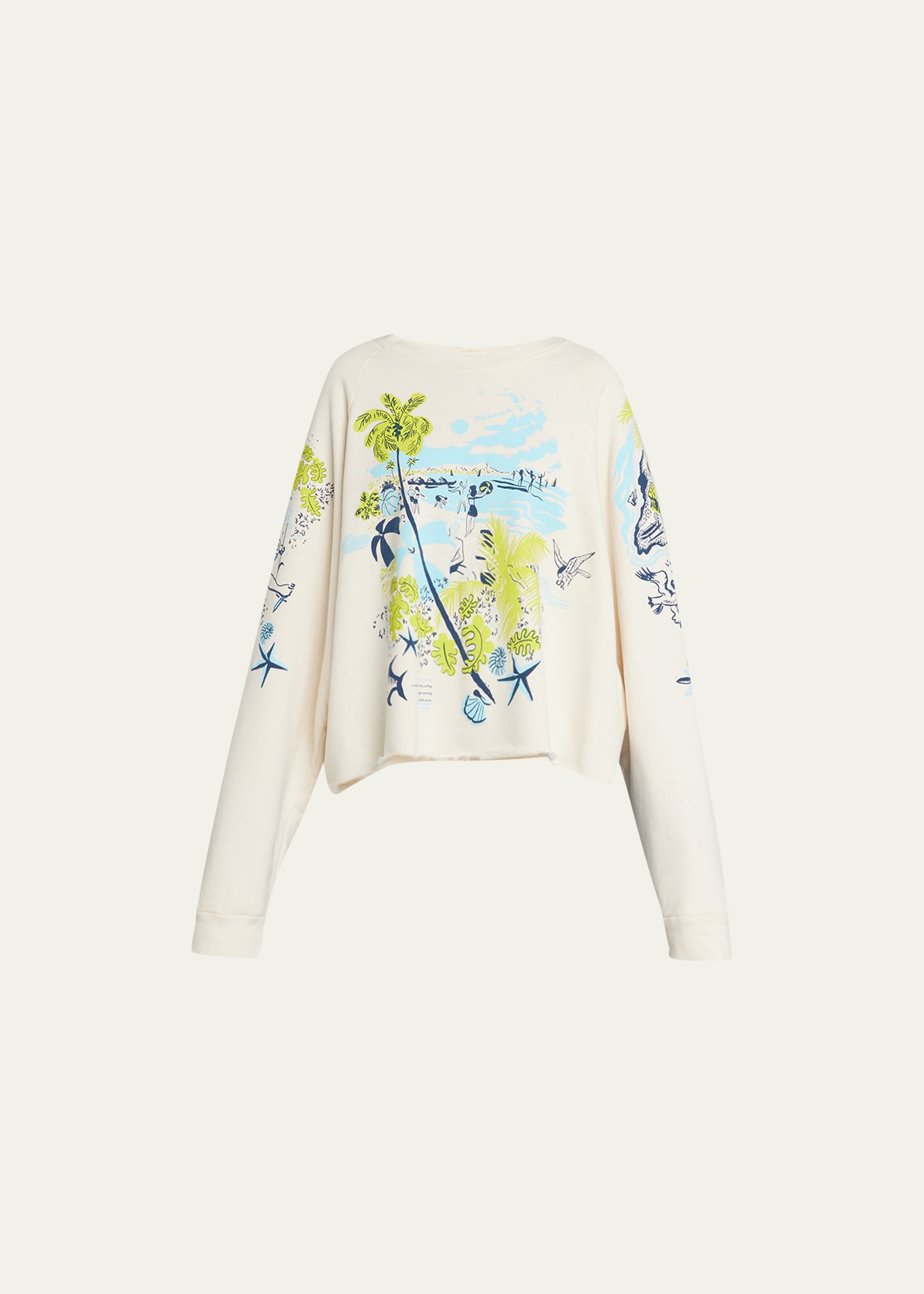 Shop Mother The Boost Crop Cut-off Tee In Esr Escape Route