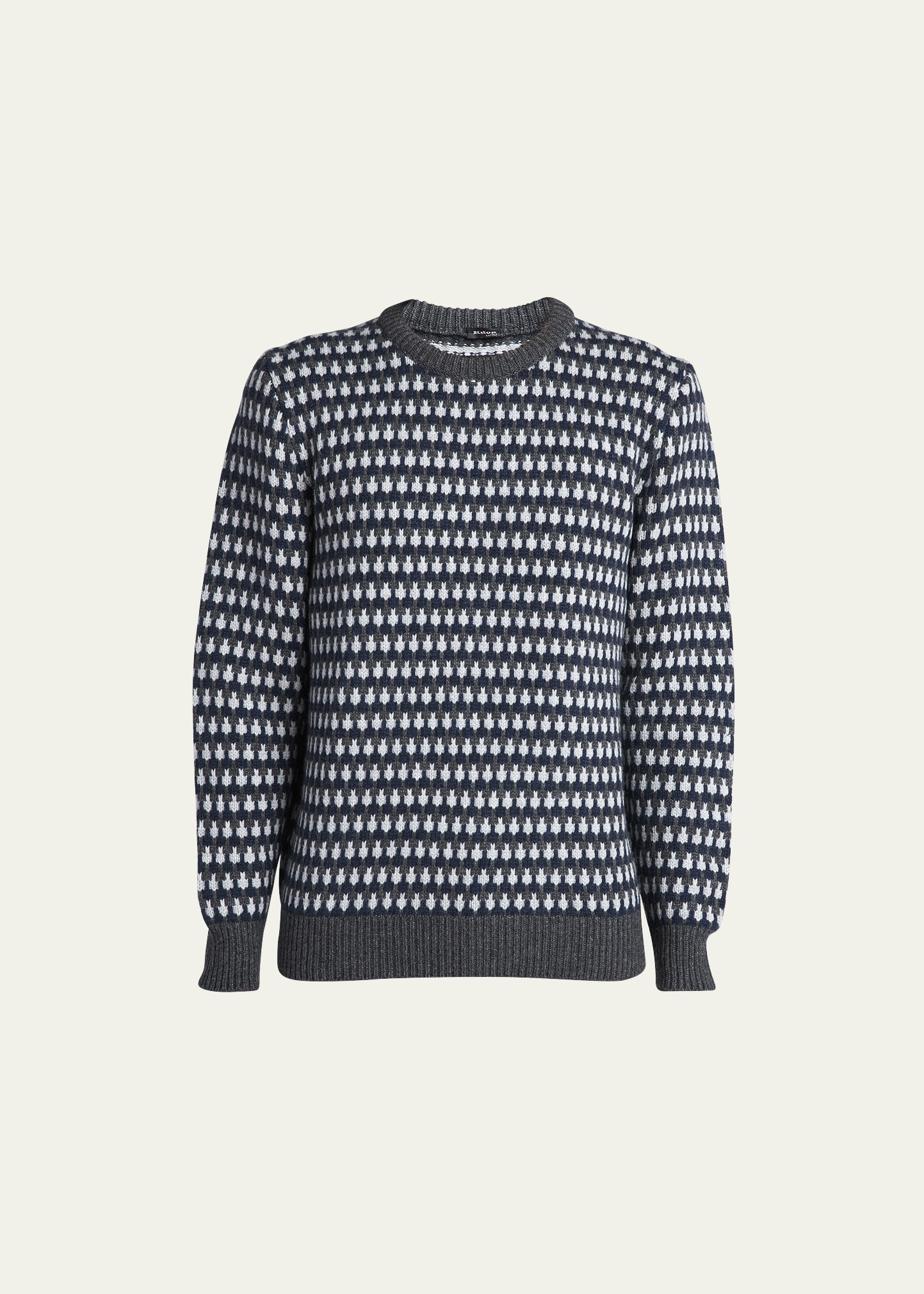 Men's Cashmere Graphic Crewneck Sweater