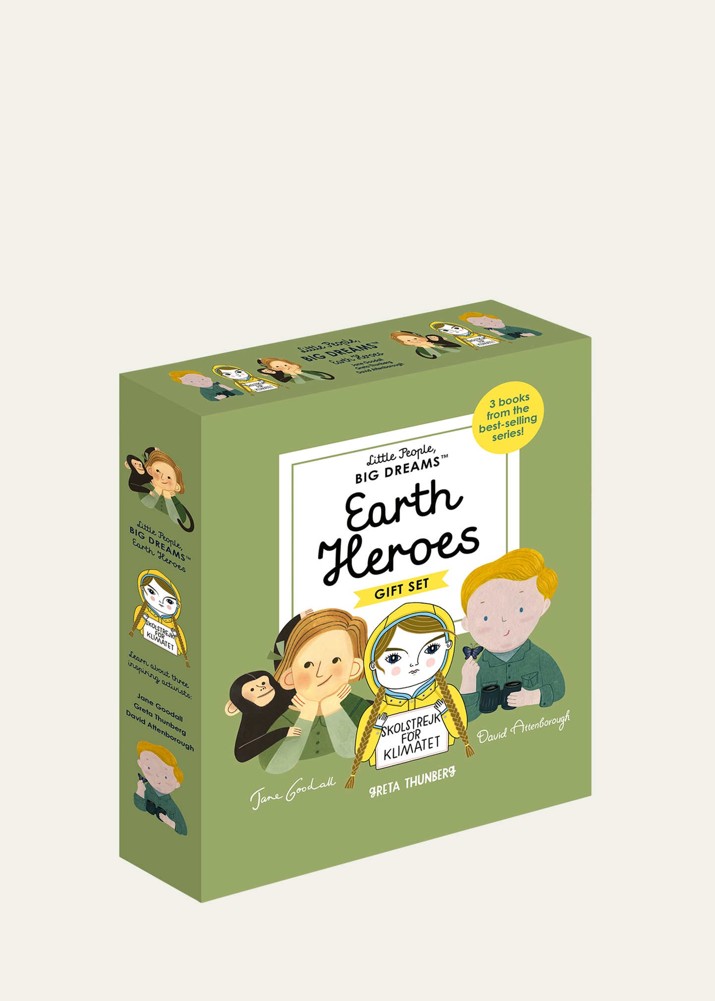Kid's "Little People, Big Dreams: Earth Heroes" 3-Piece Book Set