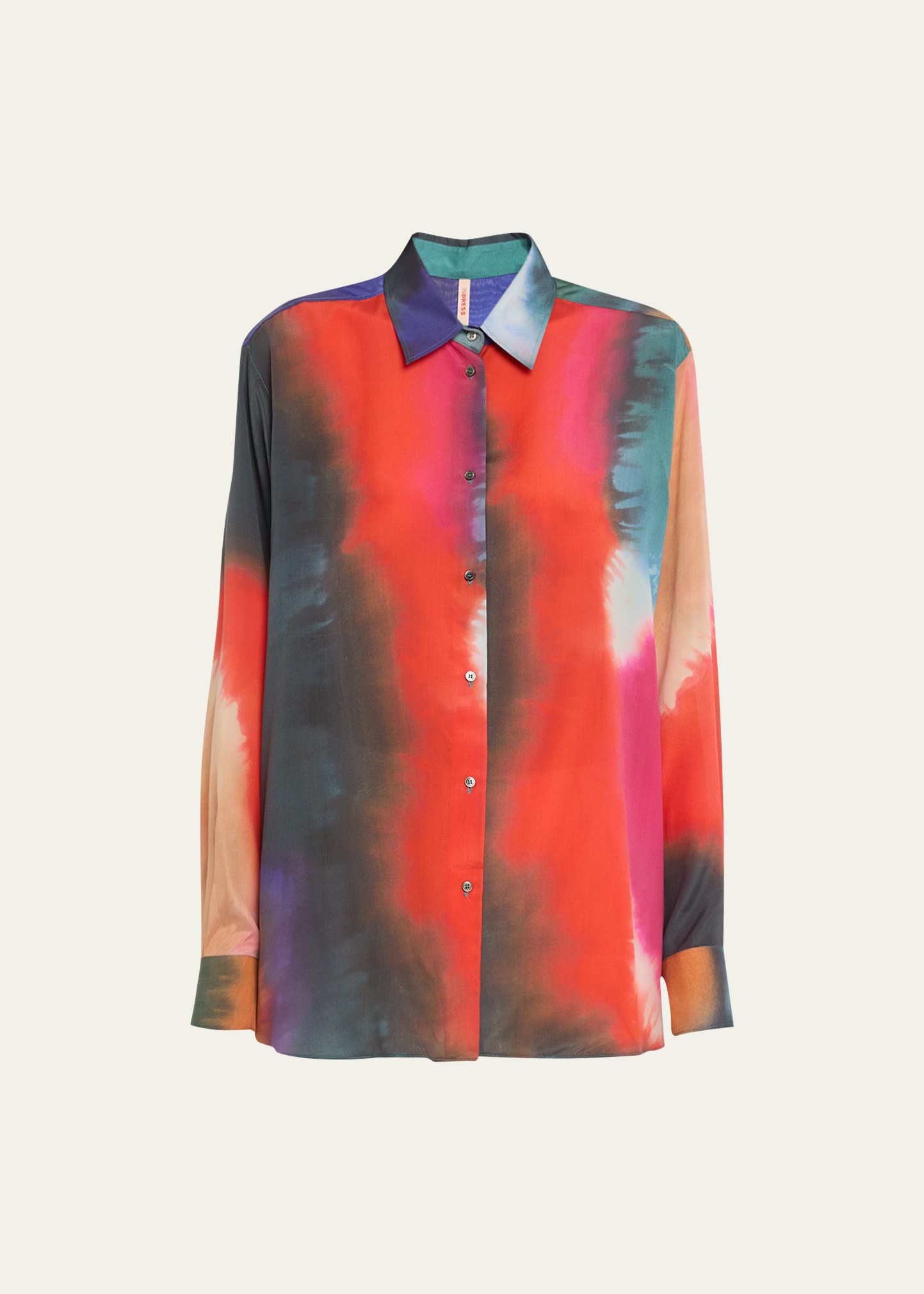 Dip-Dyed Silk Shirt