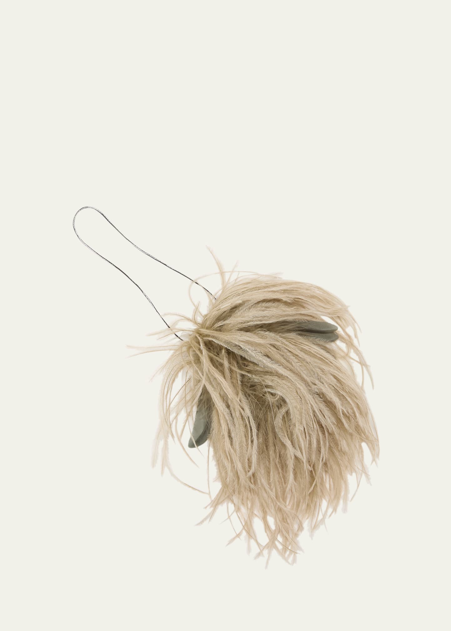 INDRESS Ostrich Feather Brooch | Smart Closet