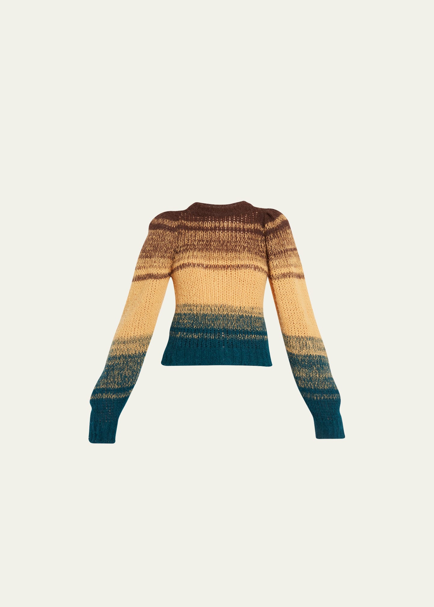 ULLA JOHNSON ROSALIA DEGRADE ALPACA KNIT SWEATER