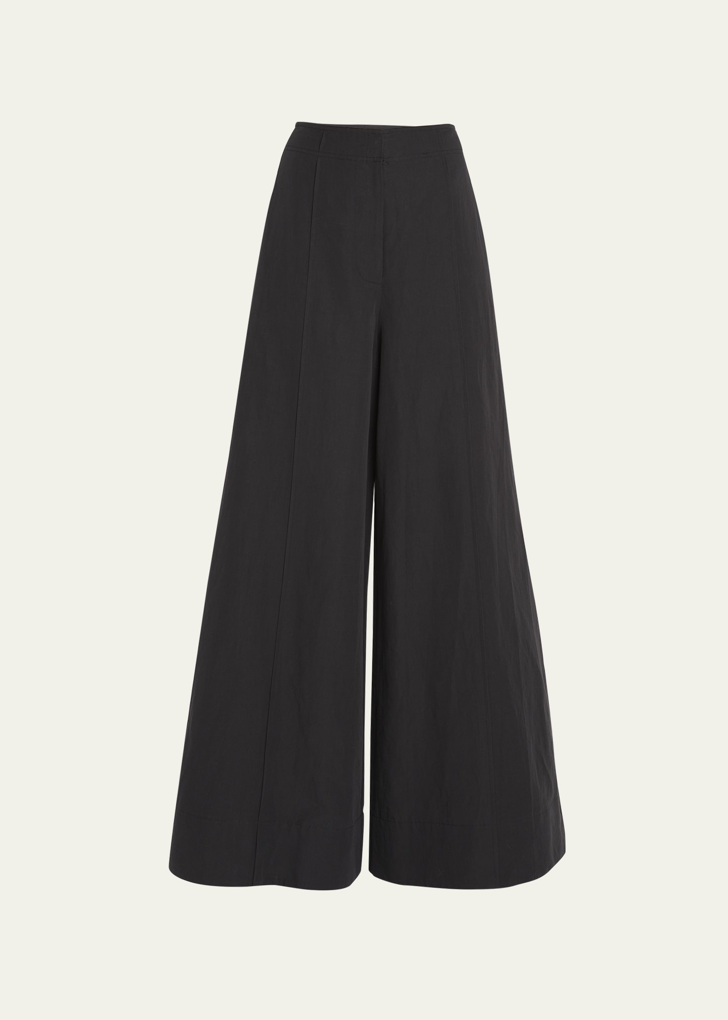 Polina Cotton & Linen Wide-Leg Pants