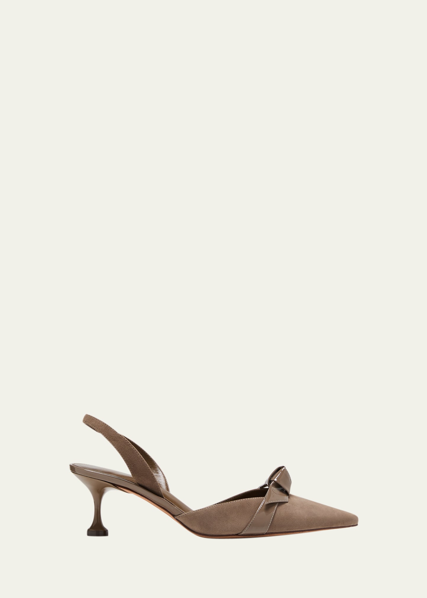 ALEXANDRE BIRMAN CLARITA SUEDE SLINGBACK KITTEN-HEEL PUMPS