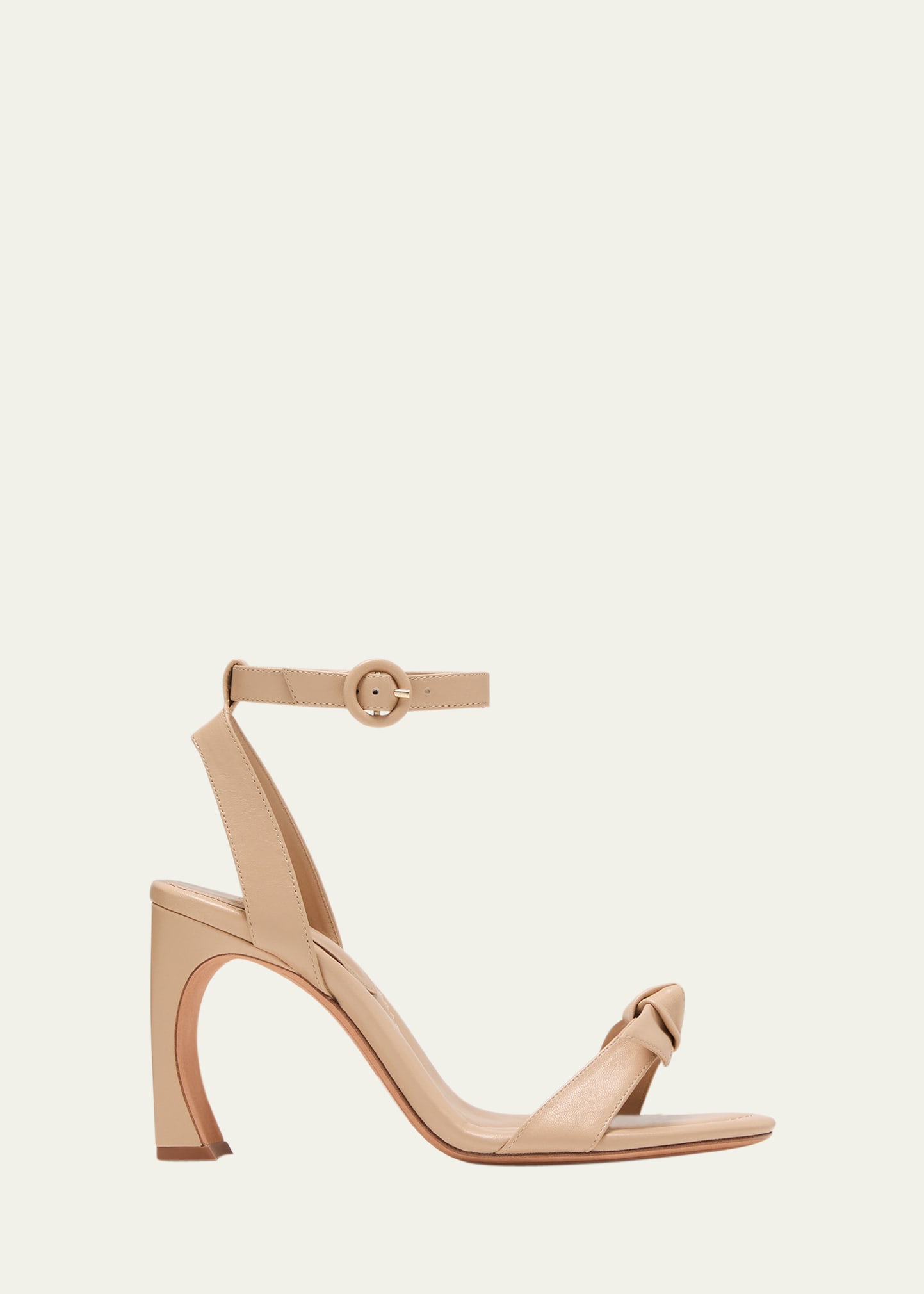 Alexandre Birman Clarita Leather Sandals In Nude