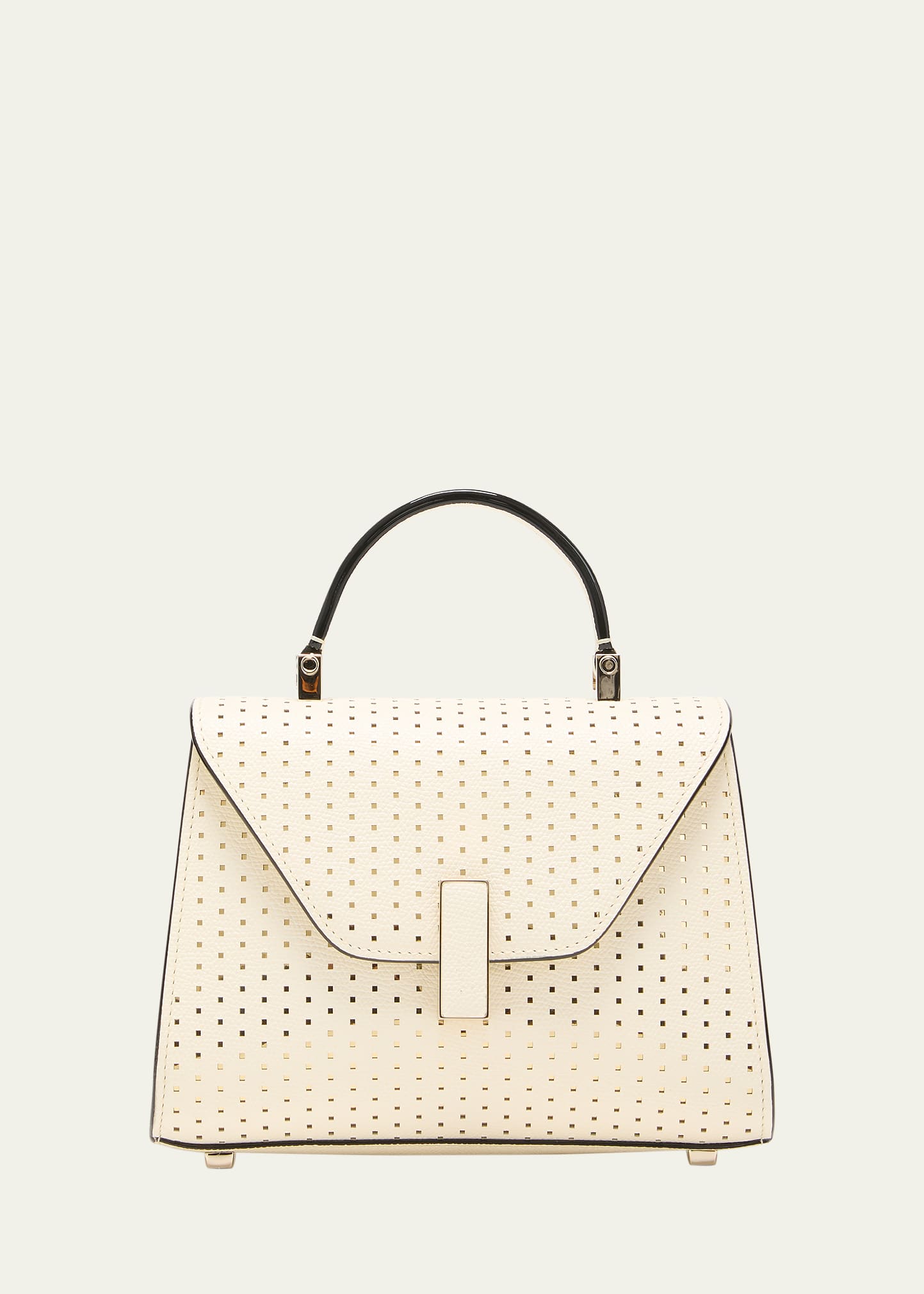 Iside Micro Laser-Cut Leather Top-Handle Bag