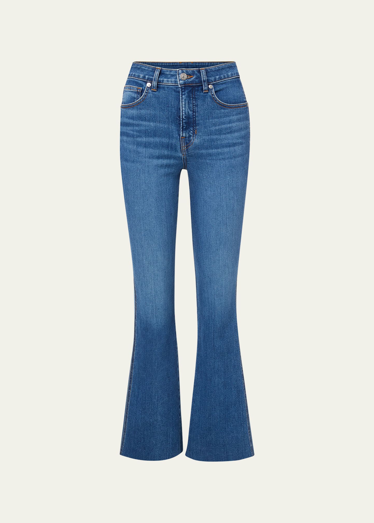 Shop Veronica Beard Jeans Carson Ankle Flare Jeans In Serendipity