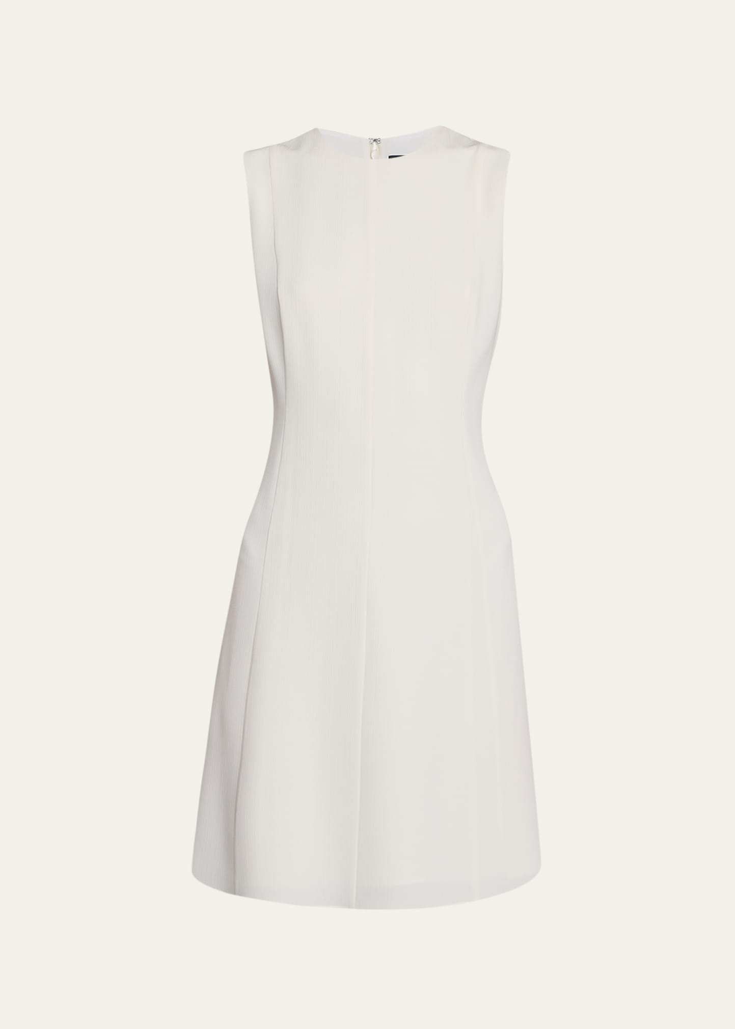 Theory Admiral Stripe Sleeveless Mini Dress In White