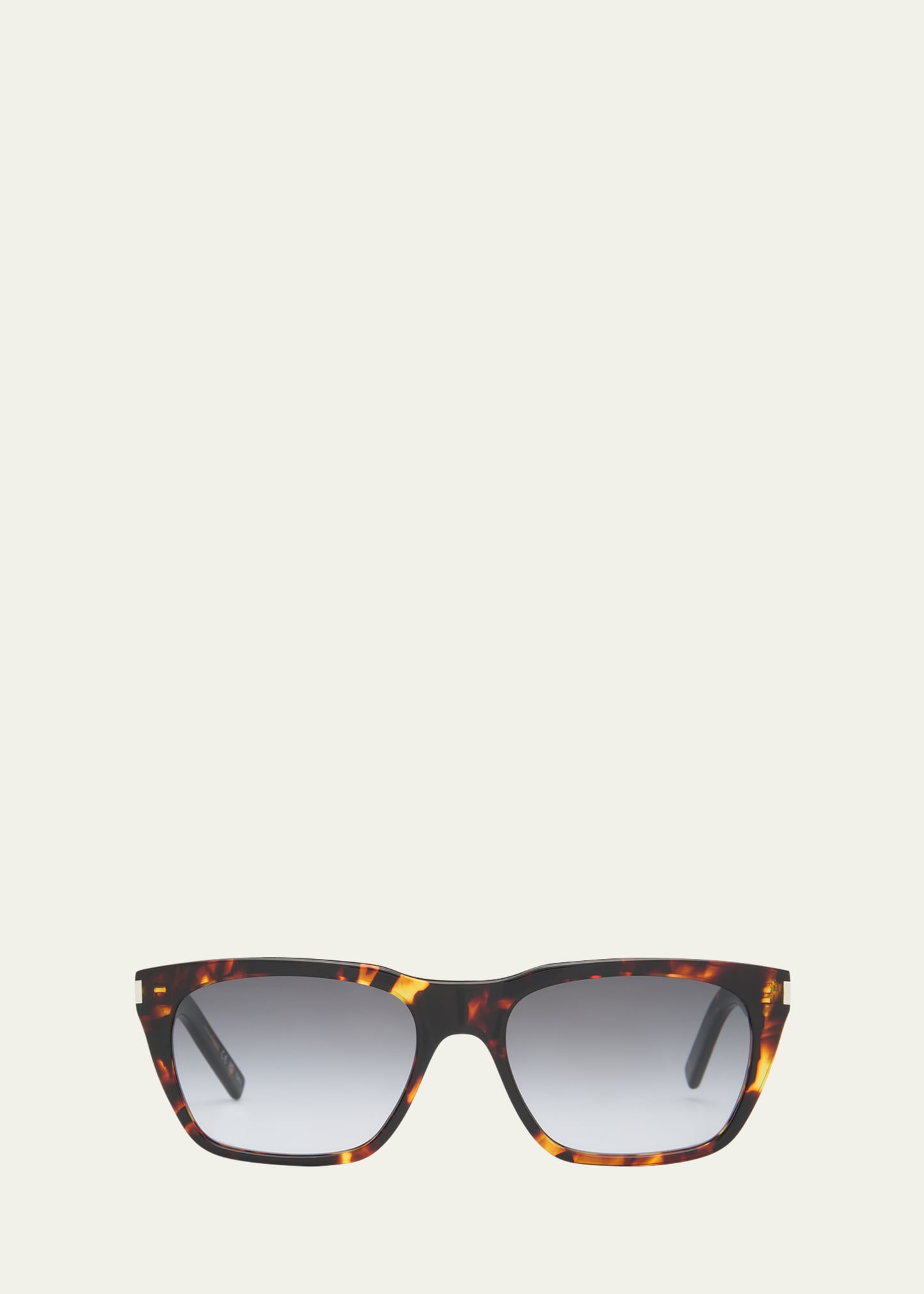 Saint Laurent Men's Sl 5980 Acetate Rectangle Sunglasses In Havana