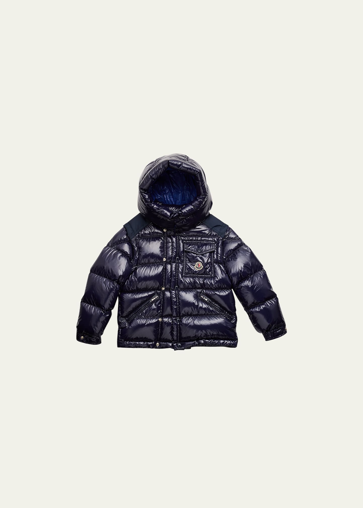 Moncler Karakorum Kid's Giubbotto Puffer Jacket In Dark Blue