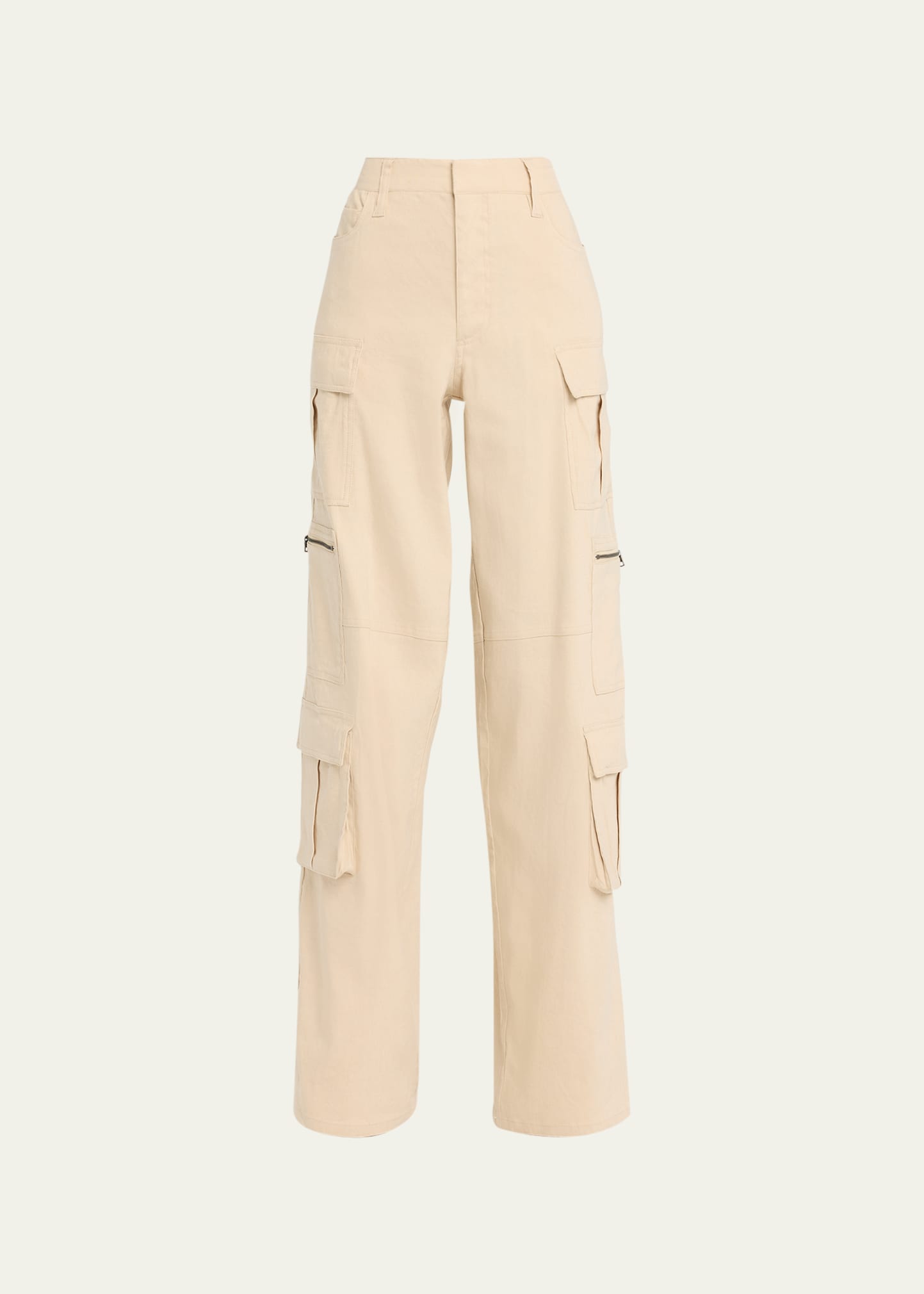 Rav Low-Rise Wide-Leg Cargo Pants