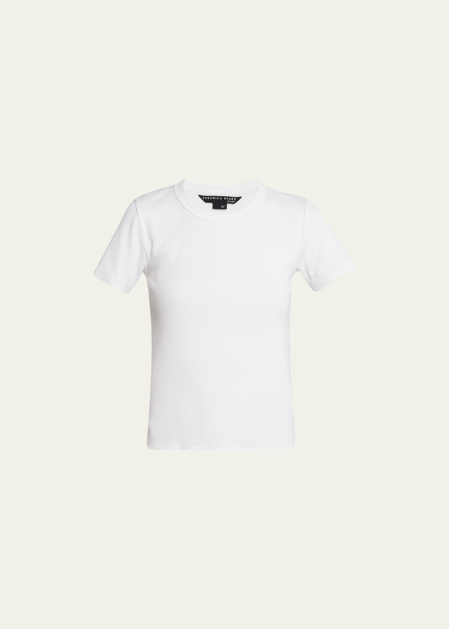 Shop Veronica Beard Jeans Pruitt Crewneck Tee In White