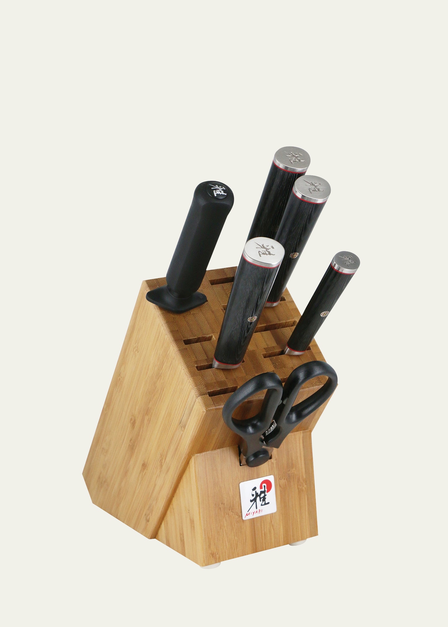 Shop Miyabi Kaizen Ii 7-piece Knife Block Set In Black
