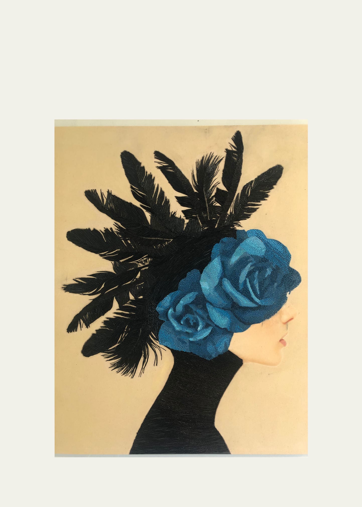 Contemporary Art Projects Usa Lady Peacock In Blue