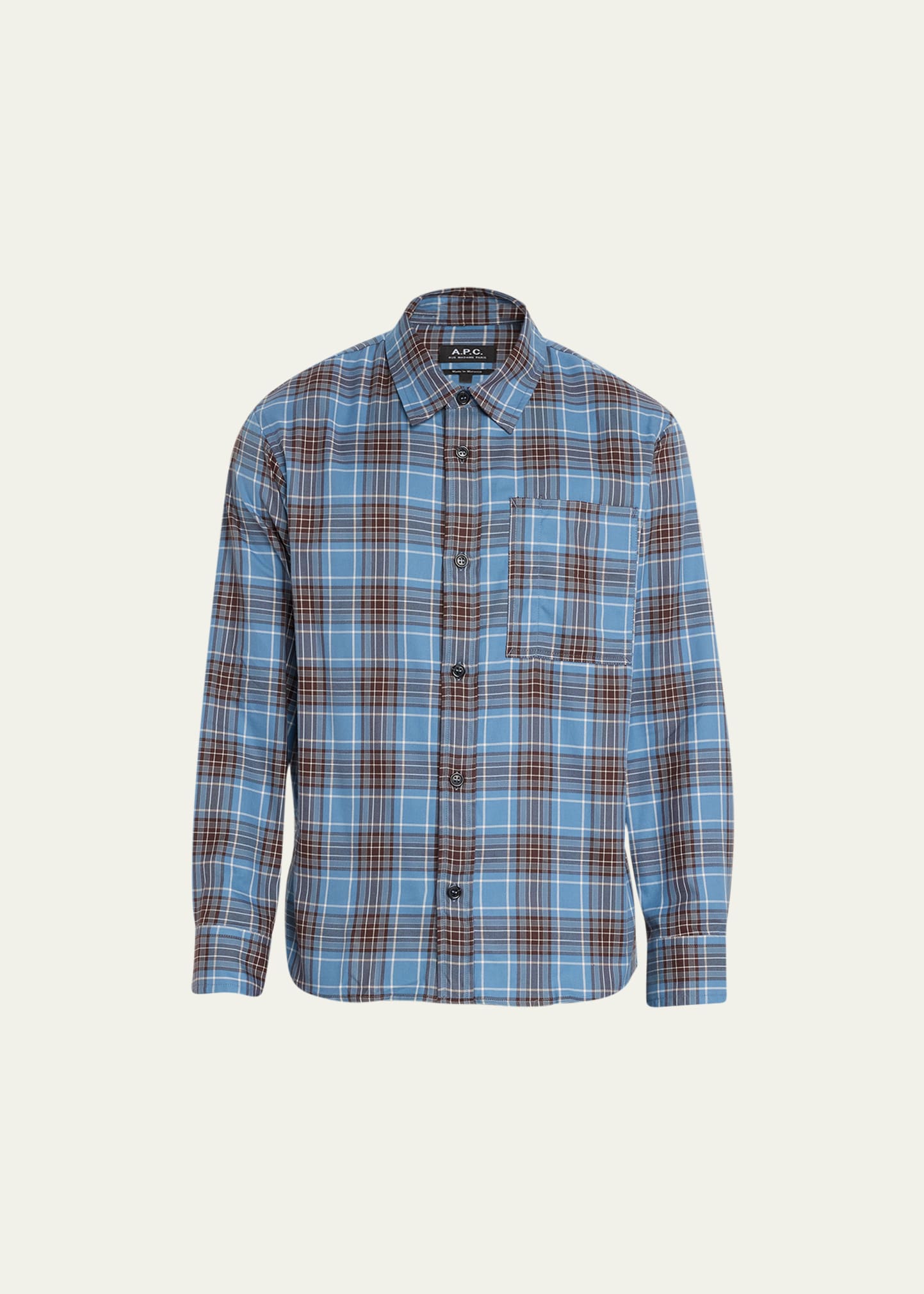 Men's Plaid Flannel Sport Shirt