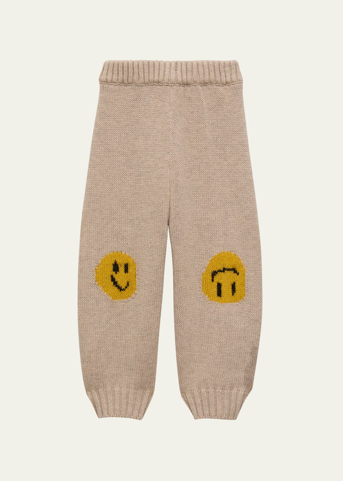 Kid's Sol Happy Face Wool Pants, Size Newborn-18M