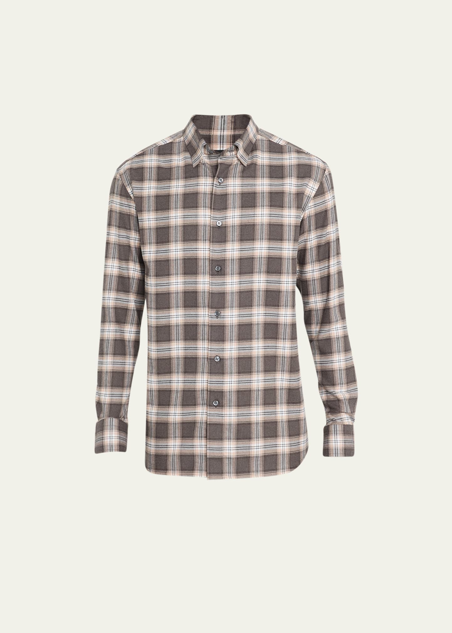 Men's Cotton Plaid Sport Shirt