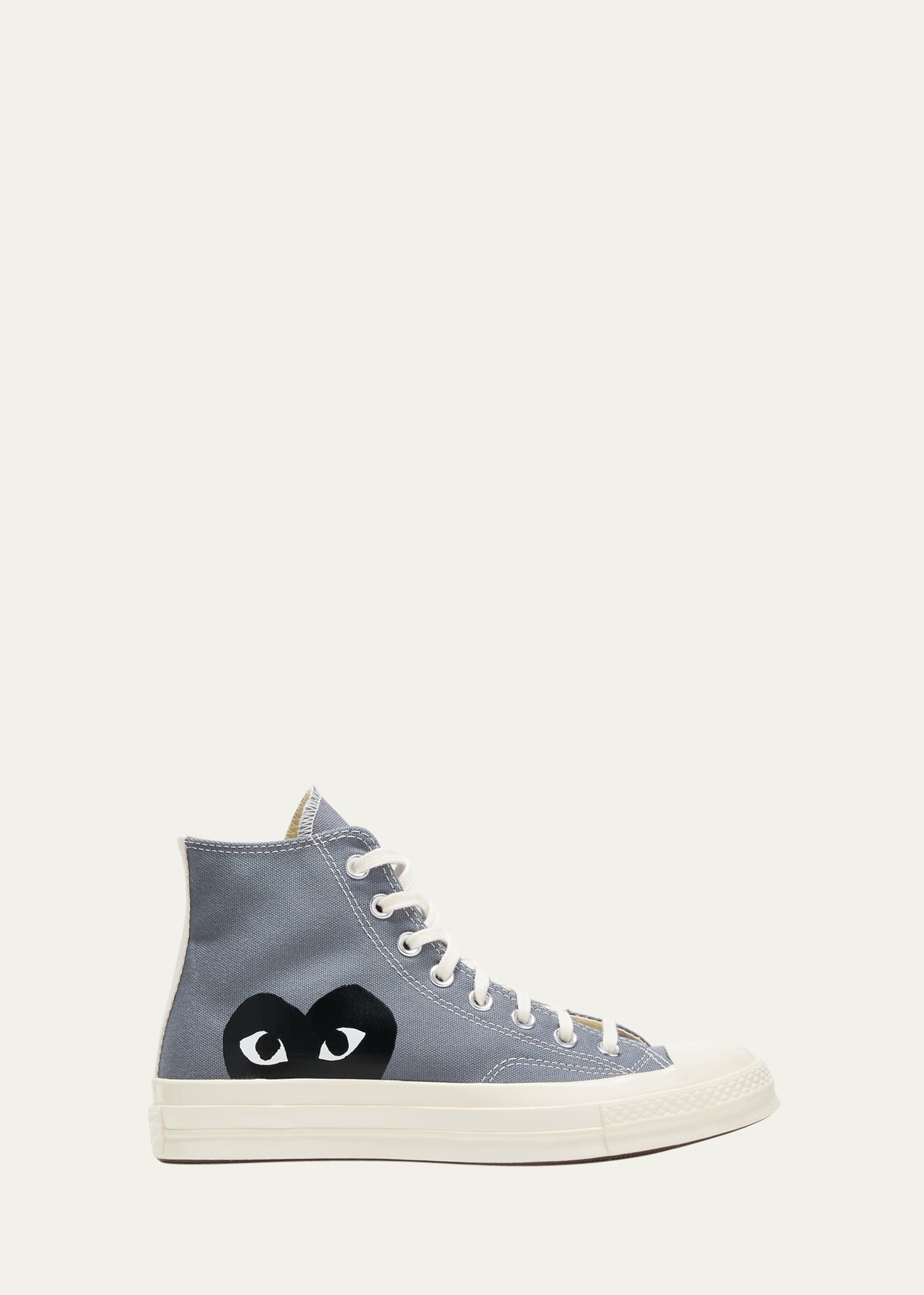 Cdg Play X Converse Chuck Taylor Canvas High-top Sneakers In Grey