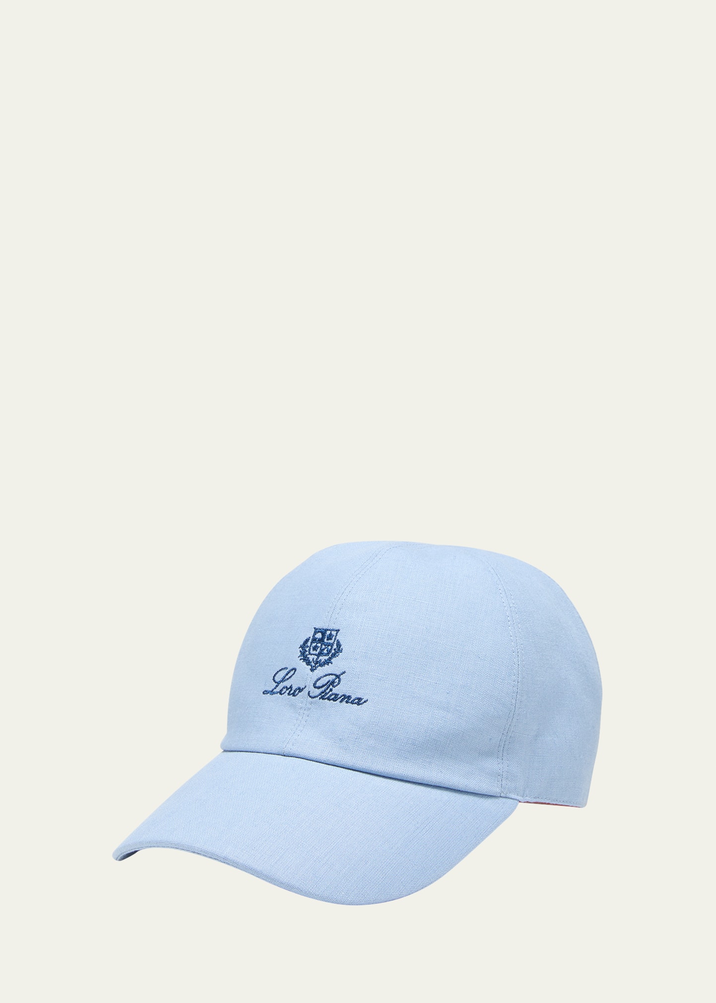 Loro Piana Men's Linen Baseball Hat In 60d2 Icy Lavender