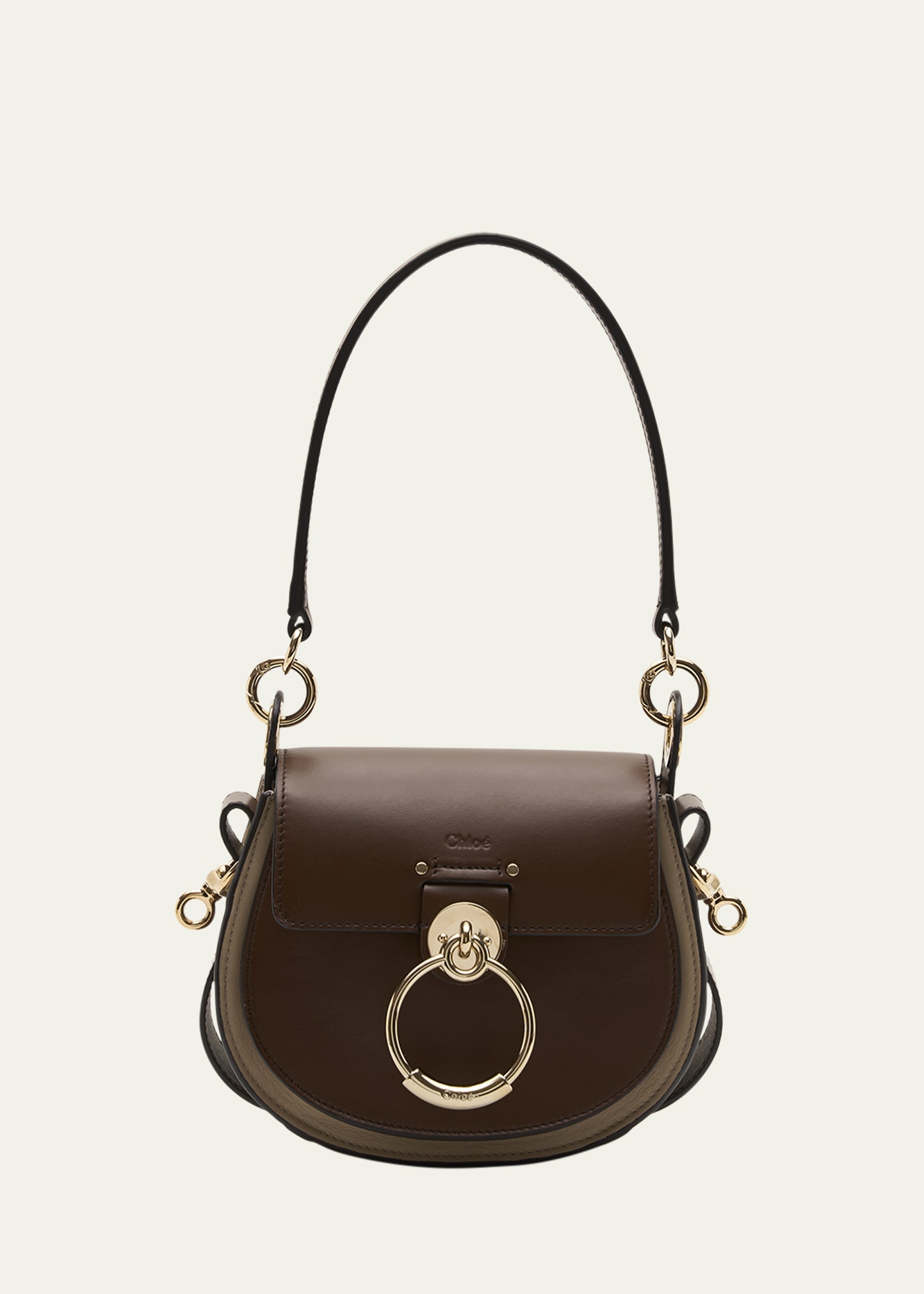 Tess Small Bicolor Calfskin Crossbody Bag