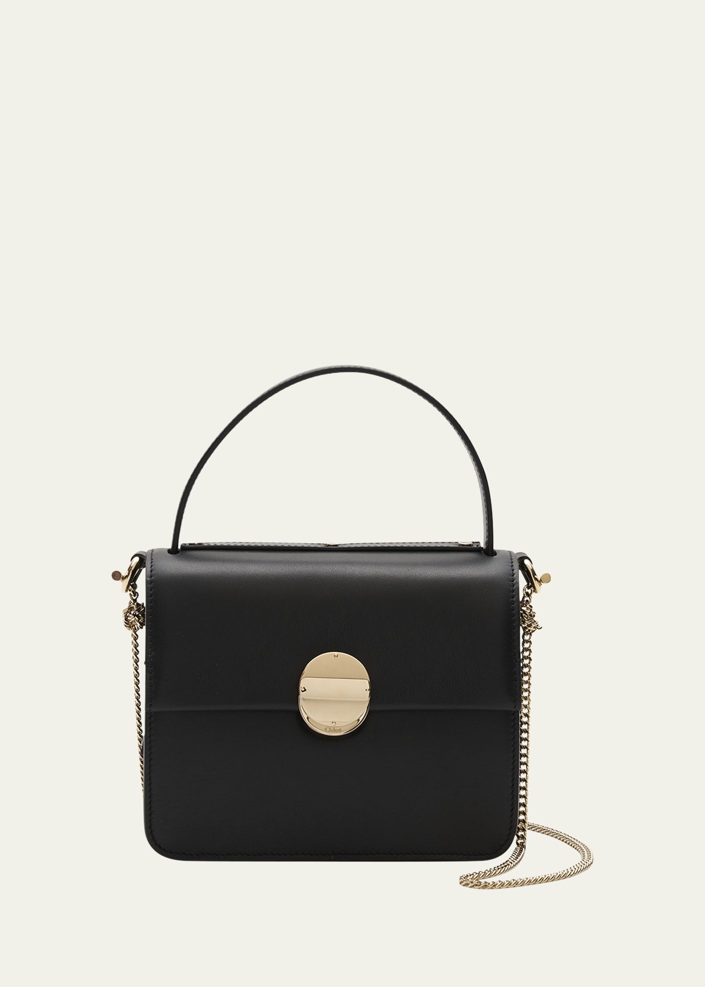 Chloé Penelope Mini Leather Top-handle Bag In 001 Black | ModeSens