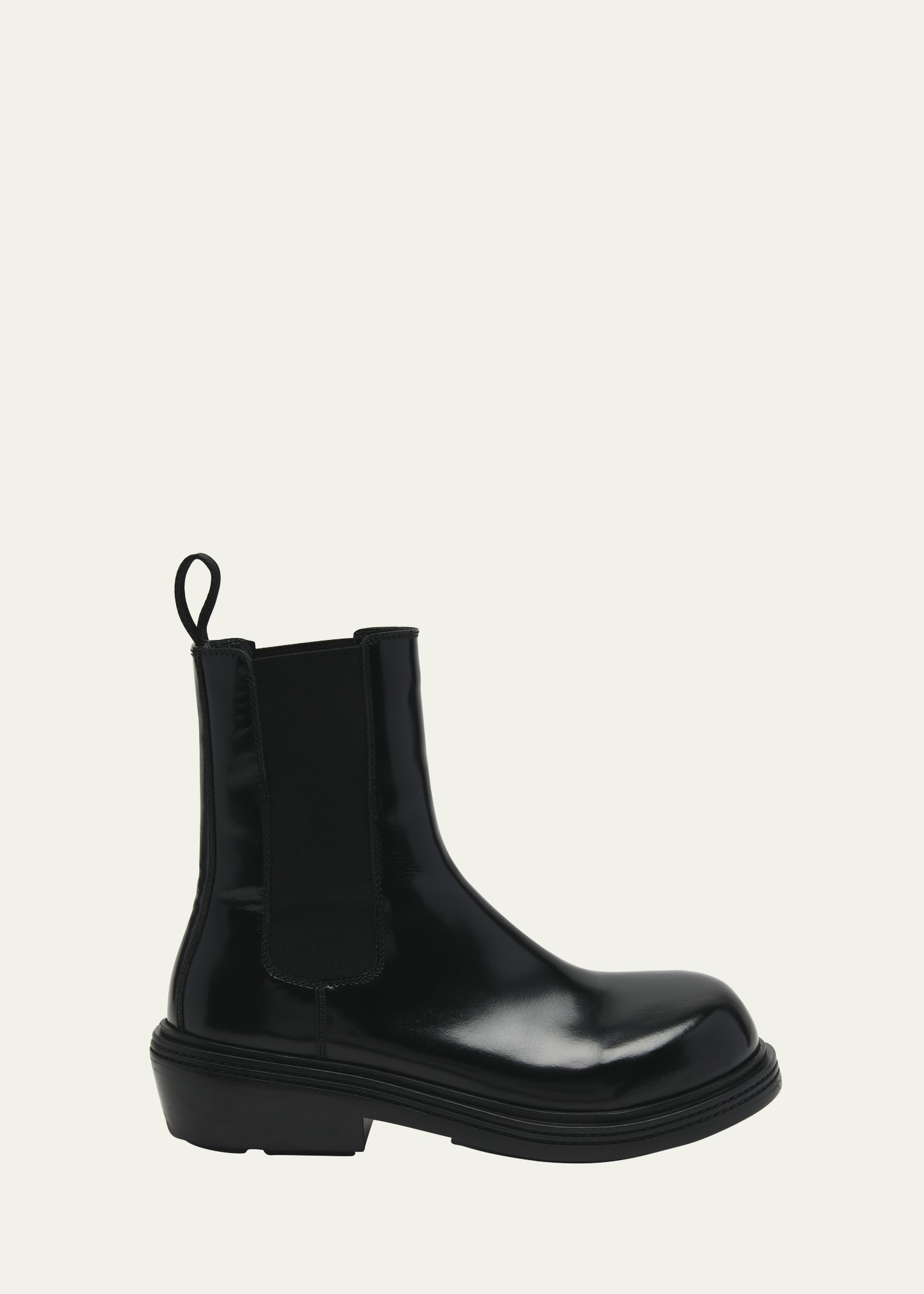 Fireman Calfskin Leather Ankle Boots
