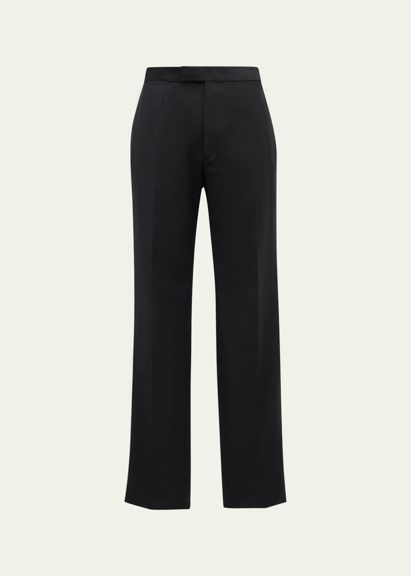 ZEGNA MEN'S FORMAL WOOL-MOHAIR PANTS 