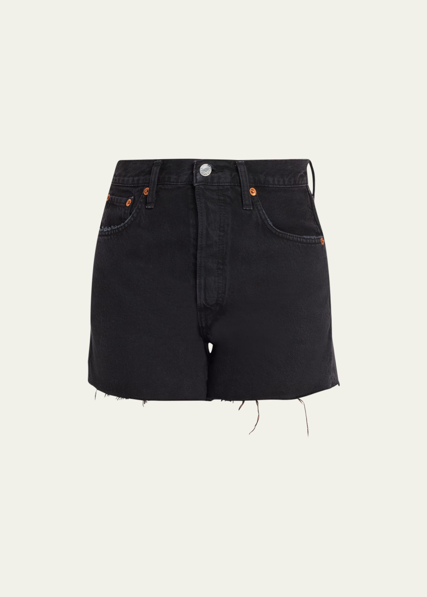 RE/DONE 90S LOW-SLUNG DENIM SHORTS