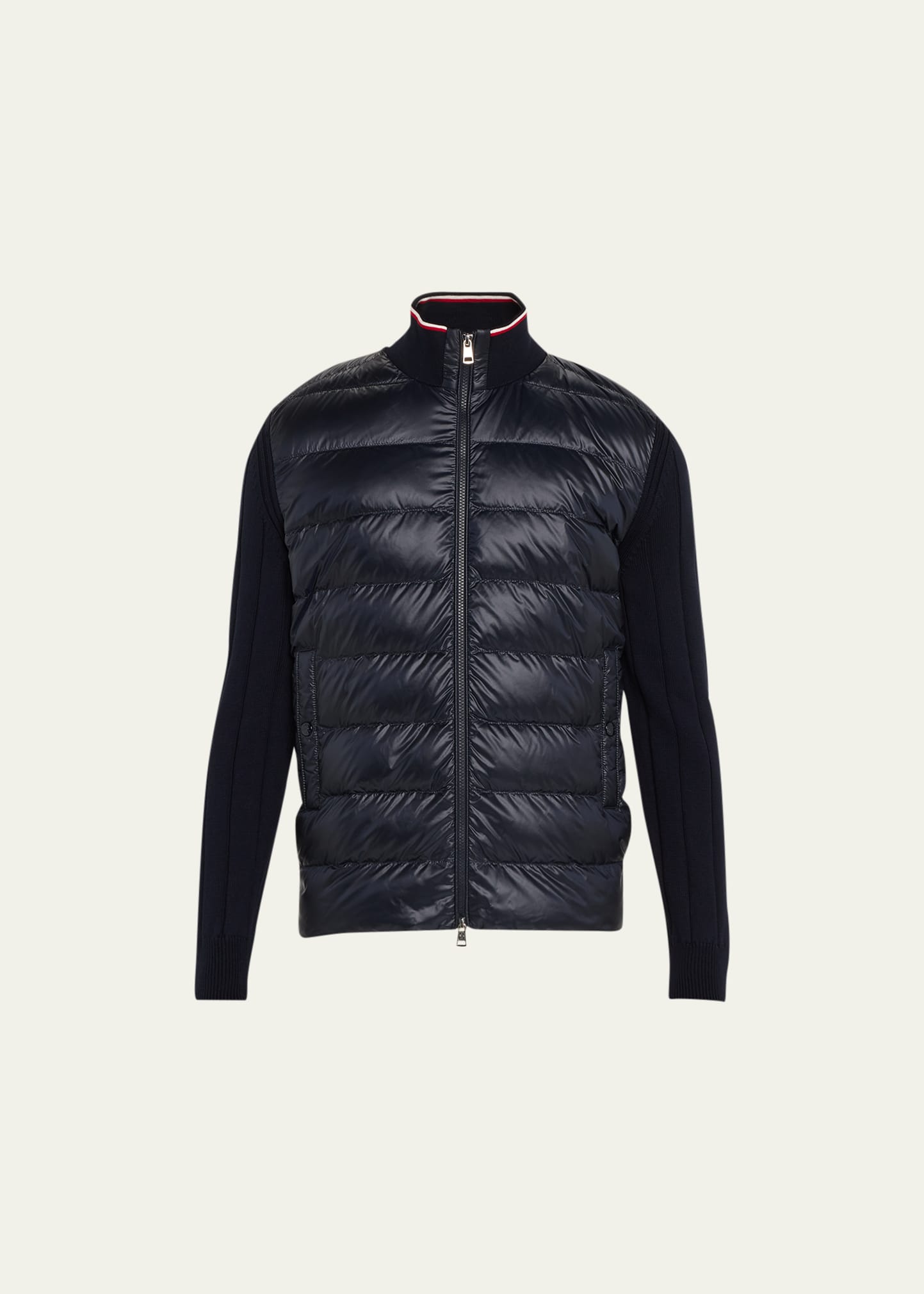 Men's Archivio Ribbed Jacket with Puffer Body