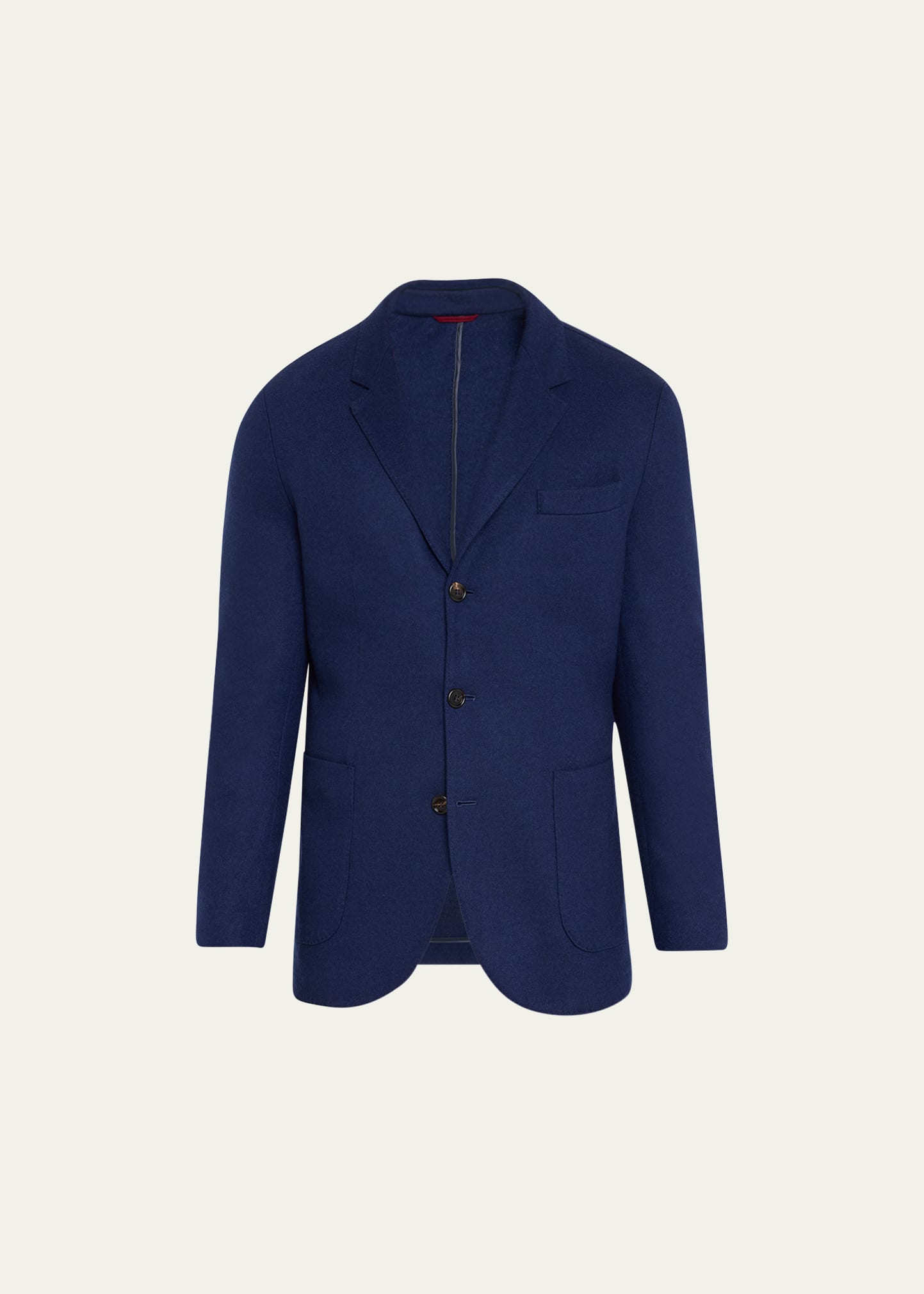 Brunello Cucinelli cashmere single-breasted coat - Blue