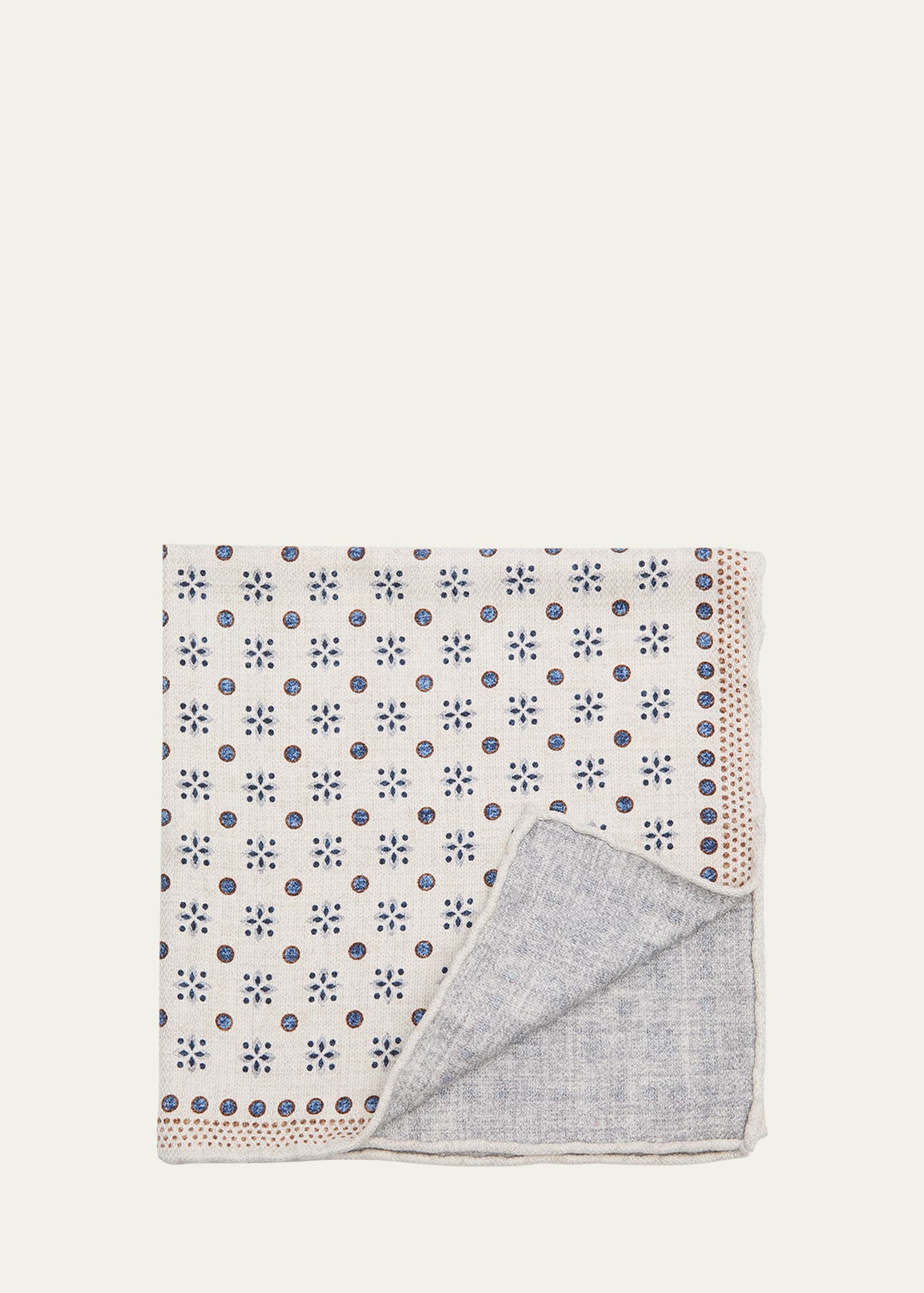 Men's Dotted Silk Pocket Square