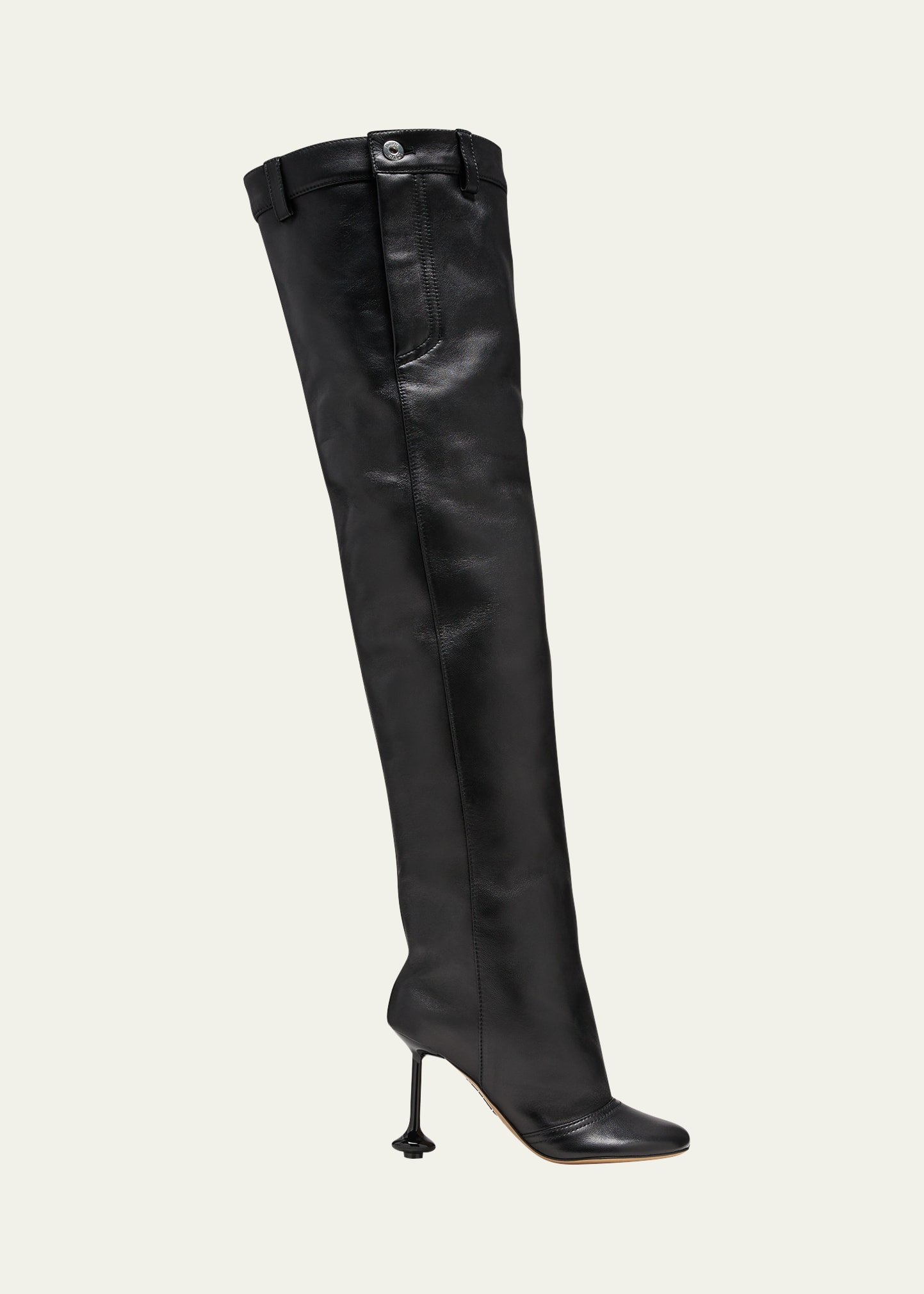 Loewe Toy Trousera Over-the-knee Boots In Black