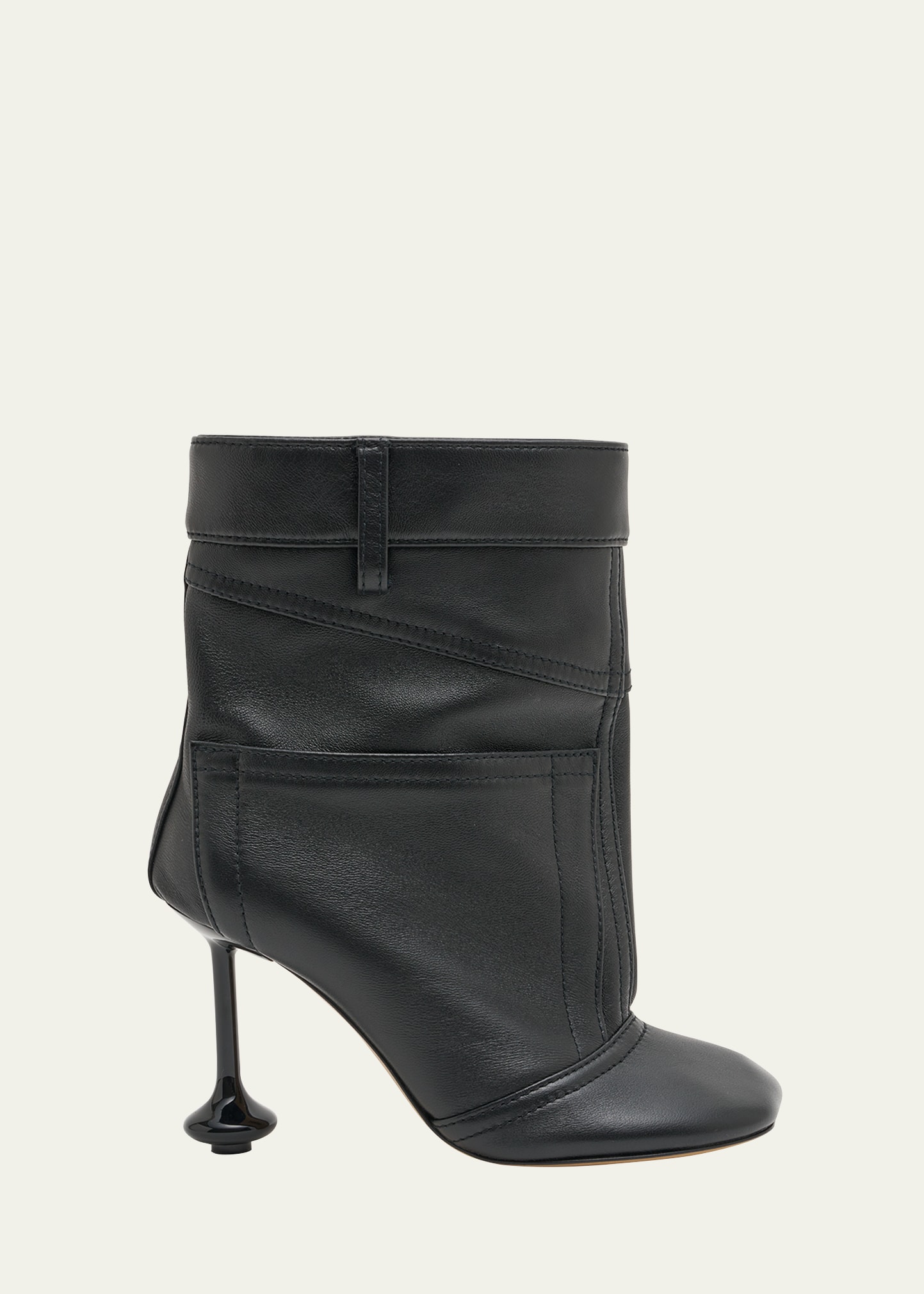 Loewe Toy Panta Stiletto Ankle Boots In Black
