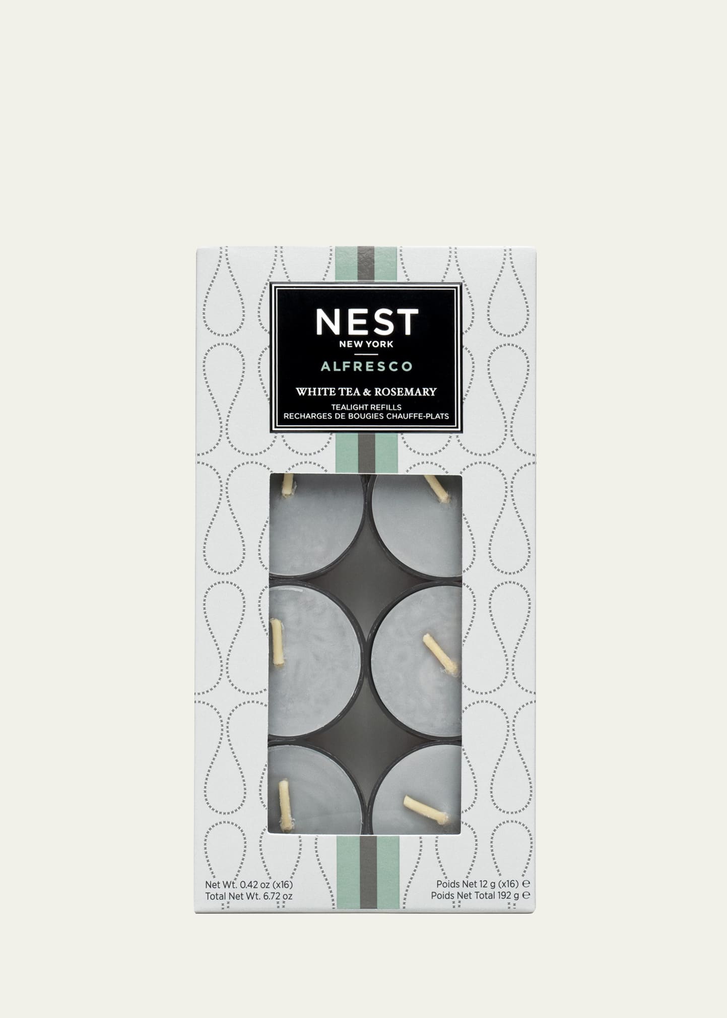 Shop Nest New York White Tea And Rosemary Alfresco Tealight Refill, 16 X 12 G