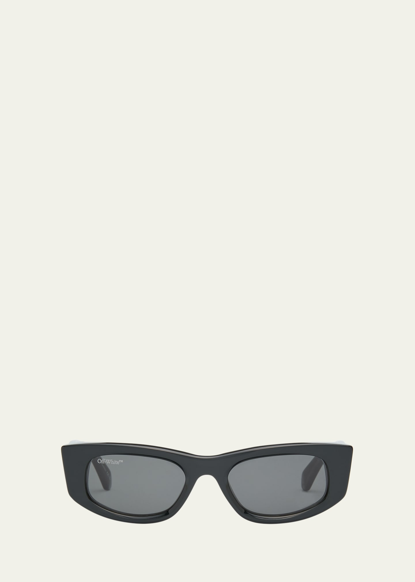 Shop Off-white Matera Acetate Cat-eye Sunglasses In Black